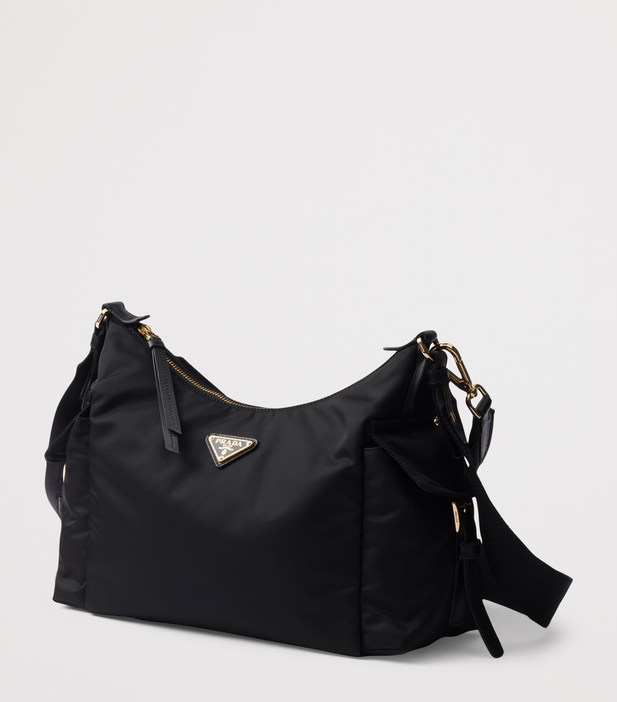 Re-Nylon and Leather Explore Shoulder Bag F0002 Image 3
