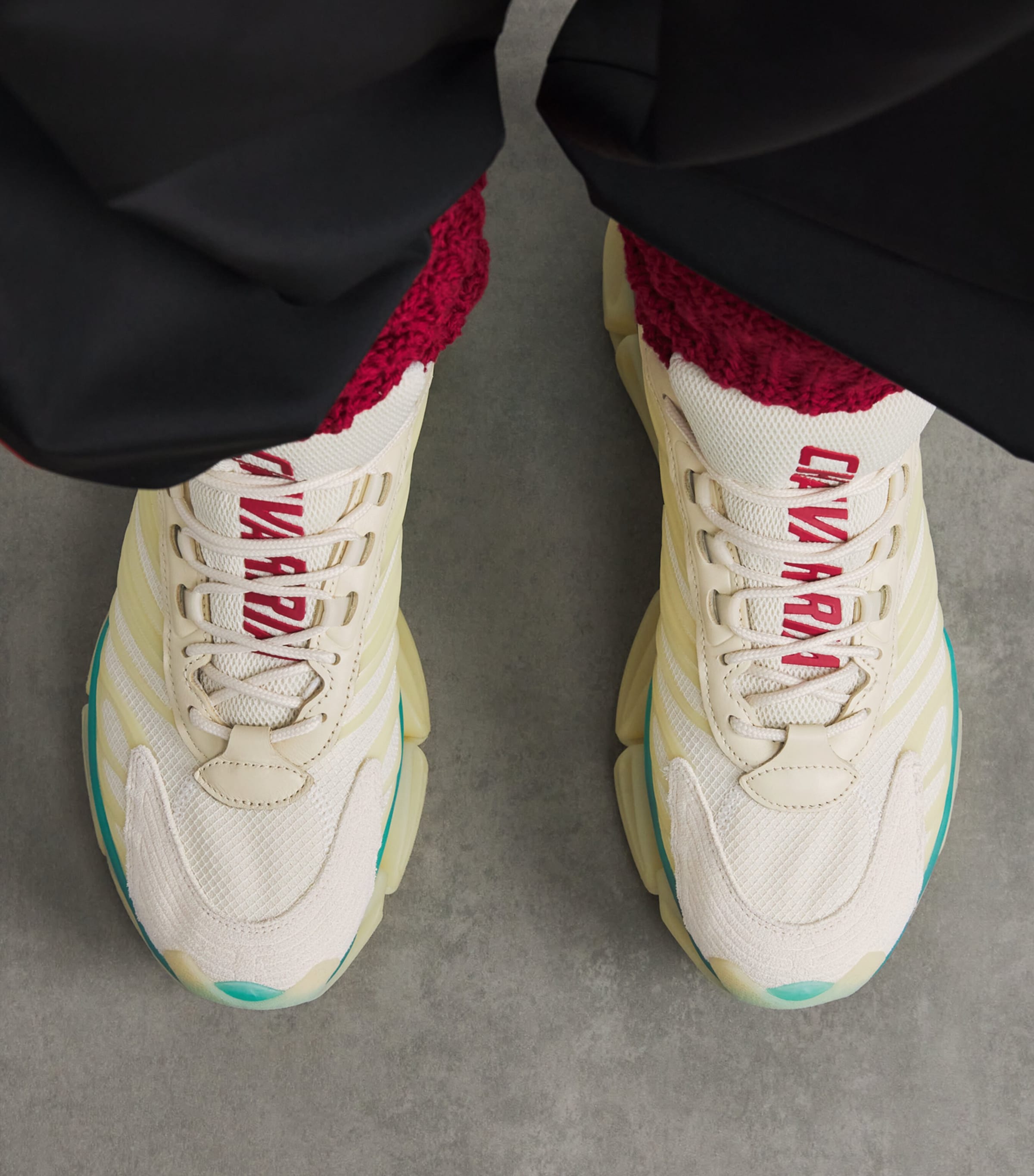 Willy Chavarria x adidas Originals Megaride AG Sneakers Crm White/yellow Image 2
