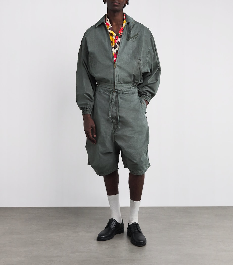 Cotton Wasko Shorts GREEN Image 2