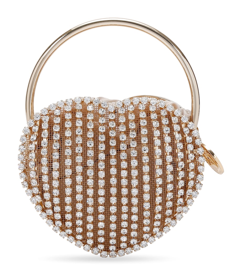 Rosantica Crystal Battito Top-Handle Bag Metal Comb Image 1