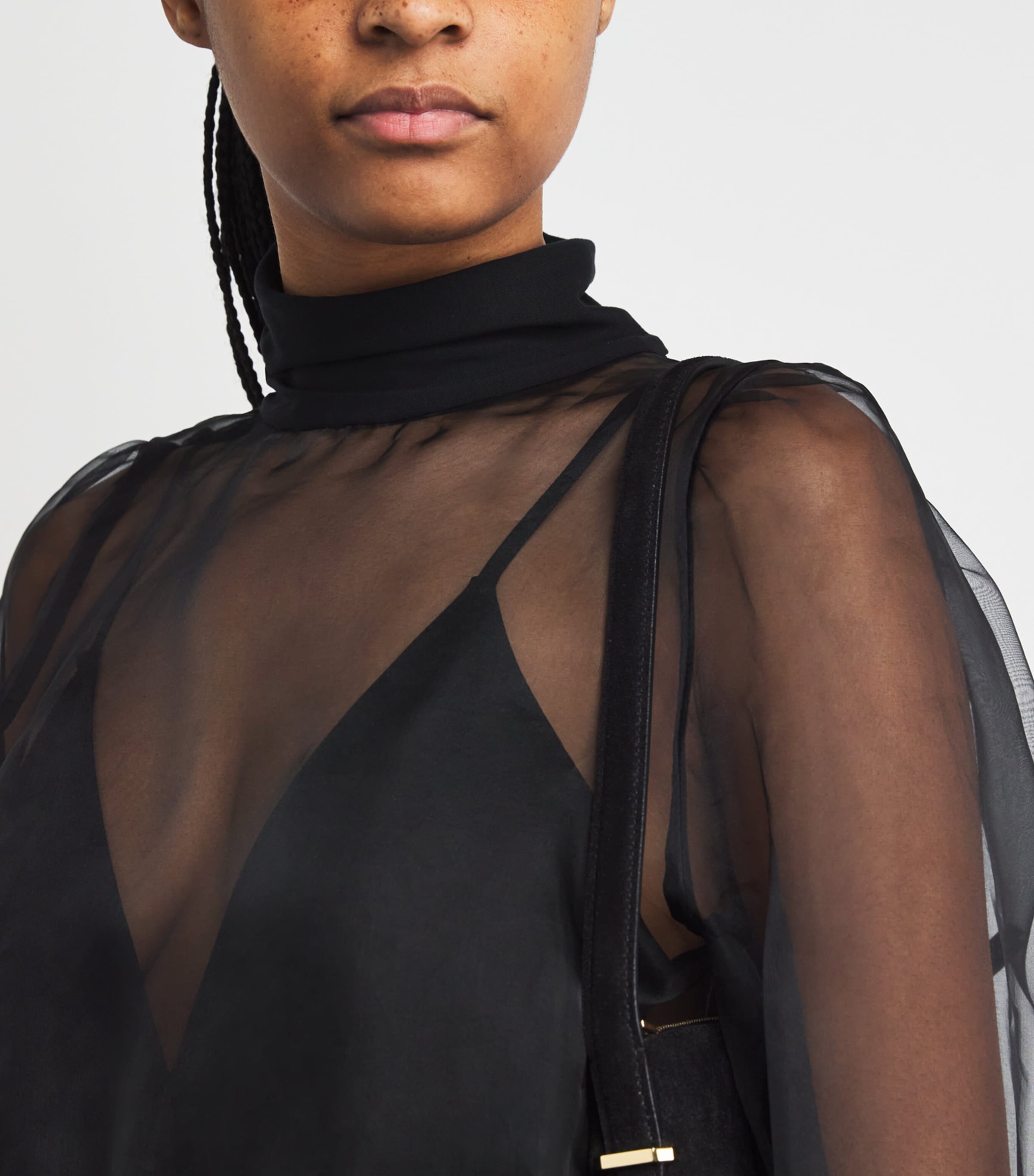 Silk Eternal Thong Bodysuit BLACK Image 6