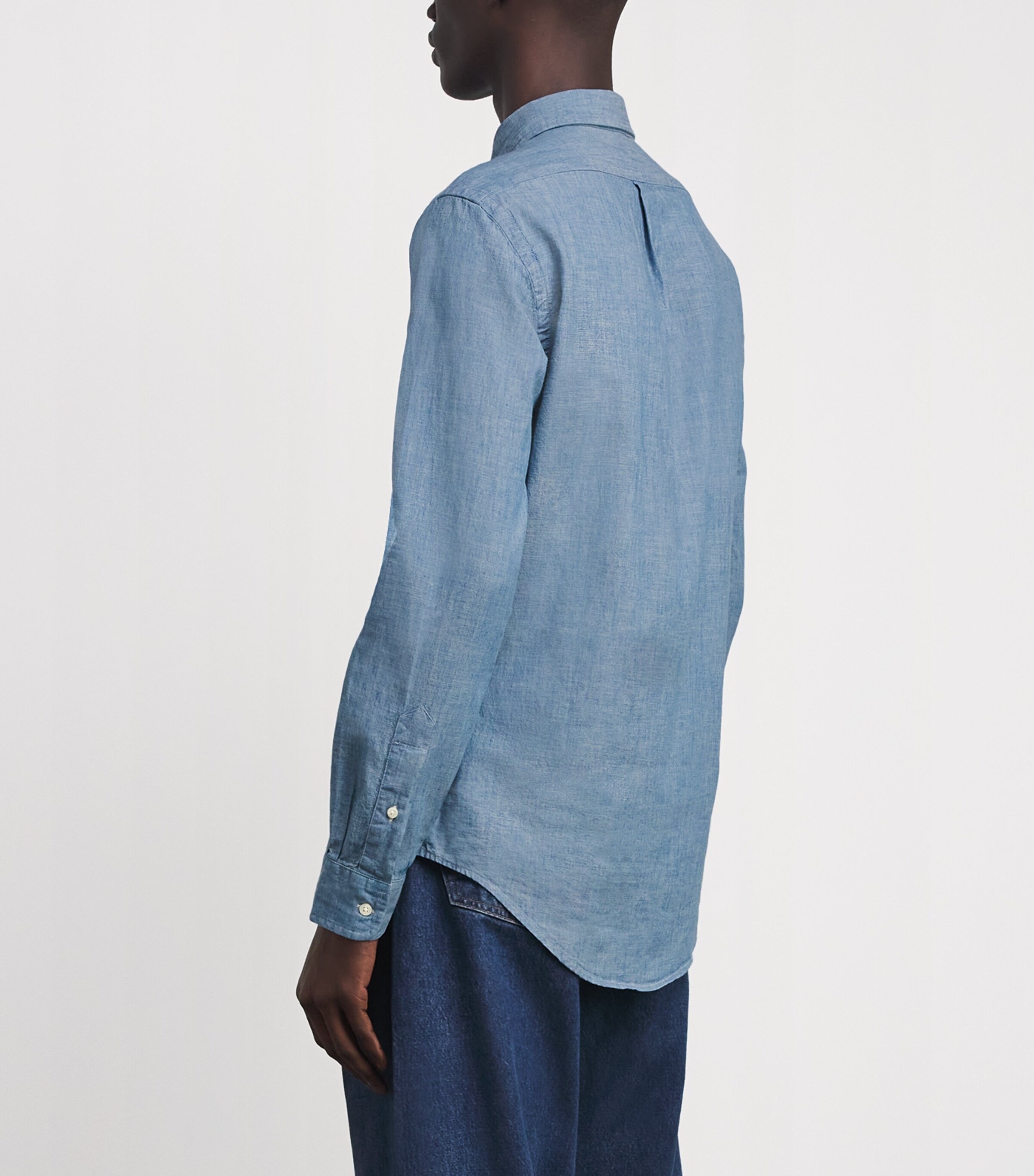Polo Ralph Lauren Mens Denim Shirt Blue Image 5