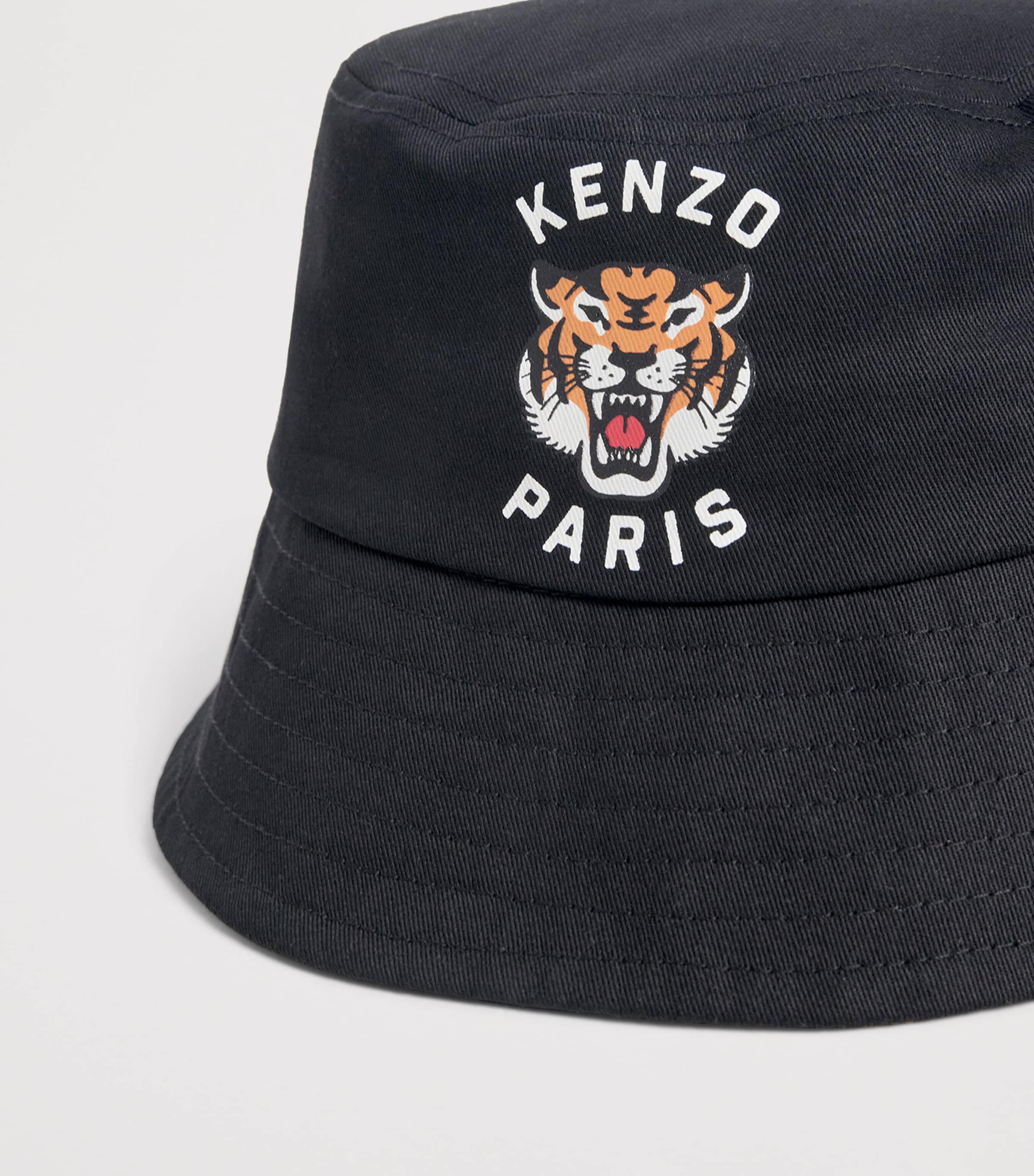 【大人ストリート】KENZO Tiger Logo BUCKET HAT Kenzo Men's Reversible & Packable K-Tiger Logo Bucket Hat