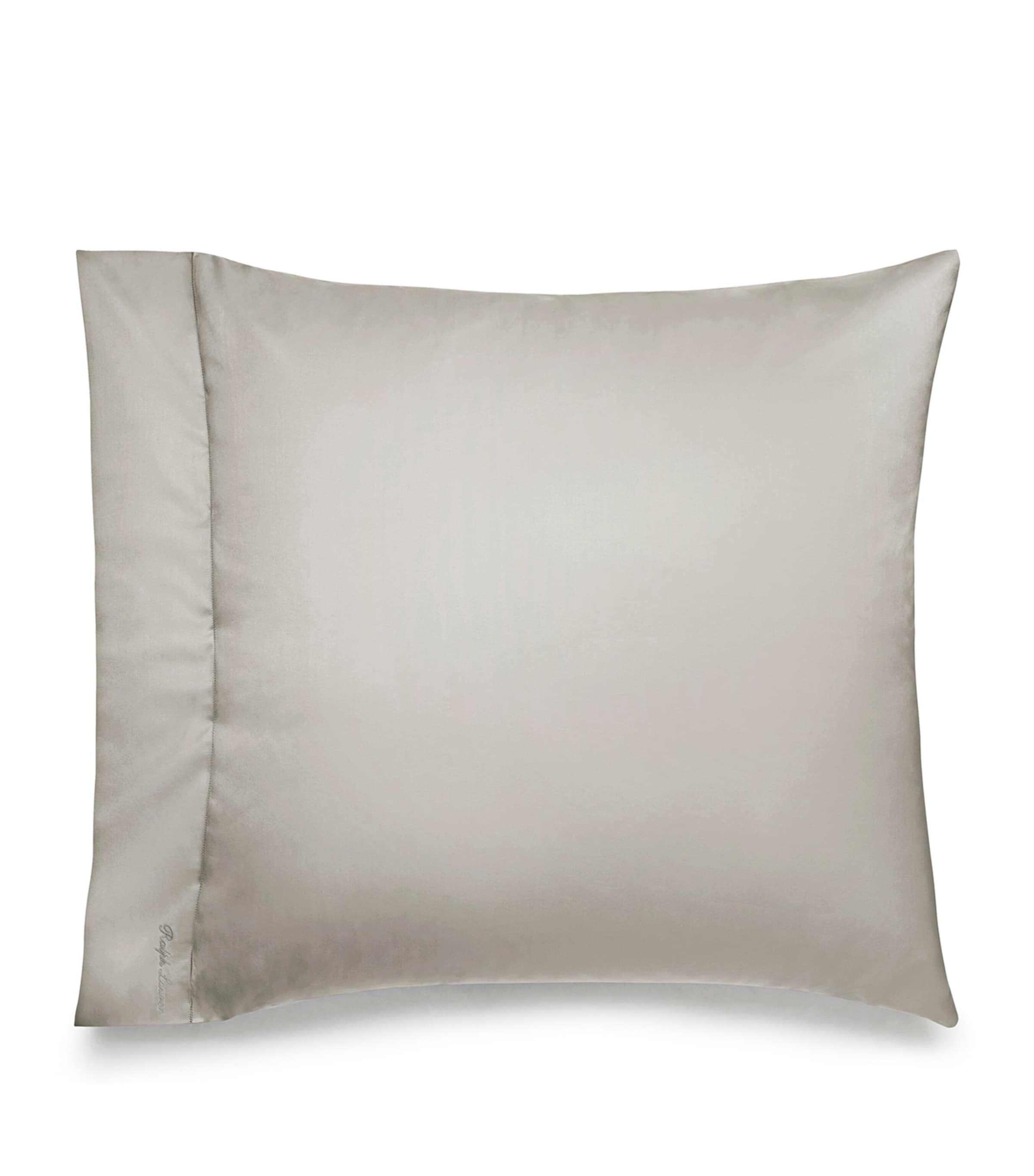 Langdon Square Pillowcase Pair (65cm x 65cm) SILVER Image 2