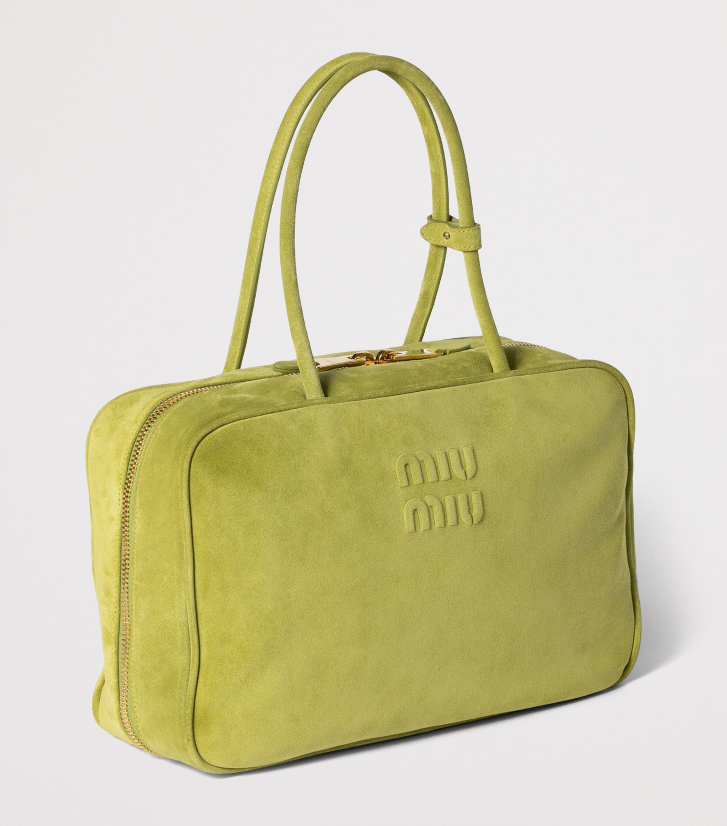 Miu Miu Suede Beau Top-Handle Bag Image 3