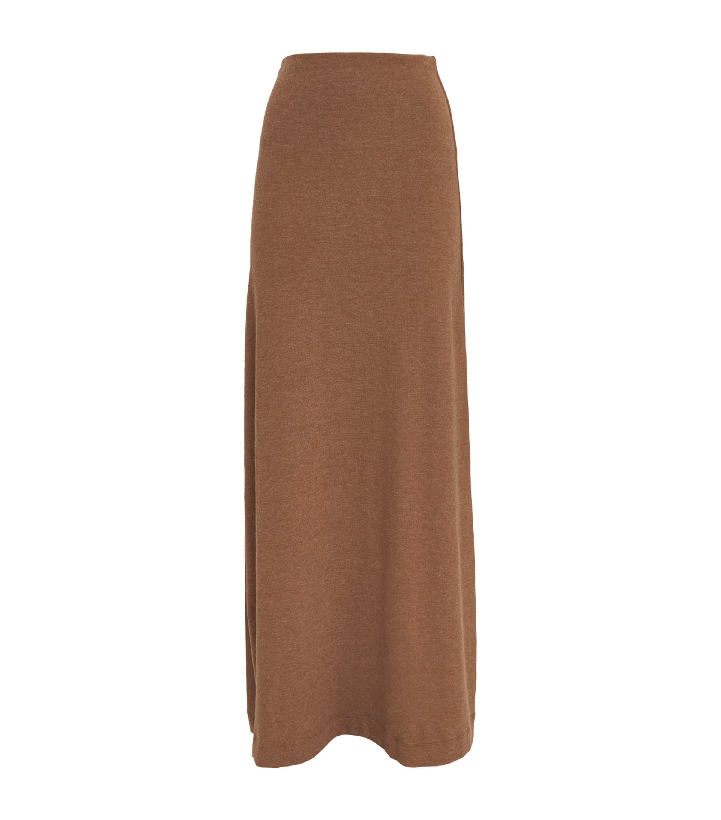 Shop Leset Lauren Knitted Maxi Skirt In Brown