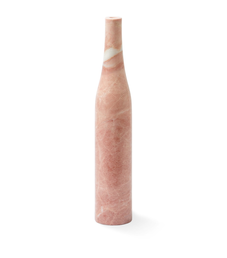 Marble Heritage Bottle Candle Holder (47cm) PINK Image 1