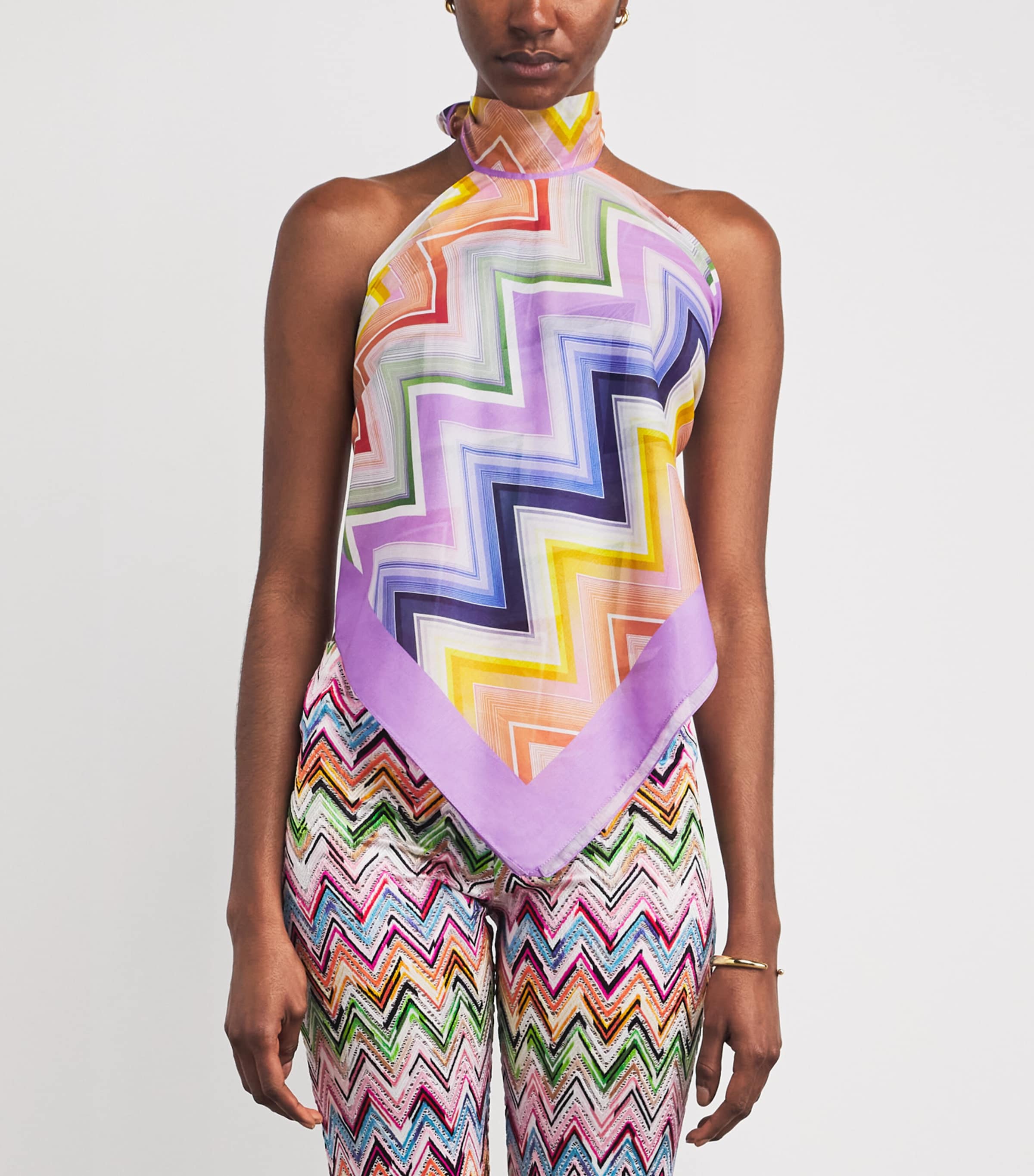 Cotton-Silk Scarf Top 3 Image 3