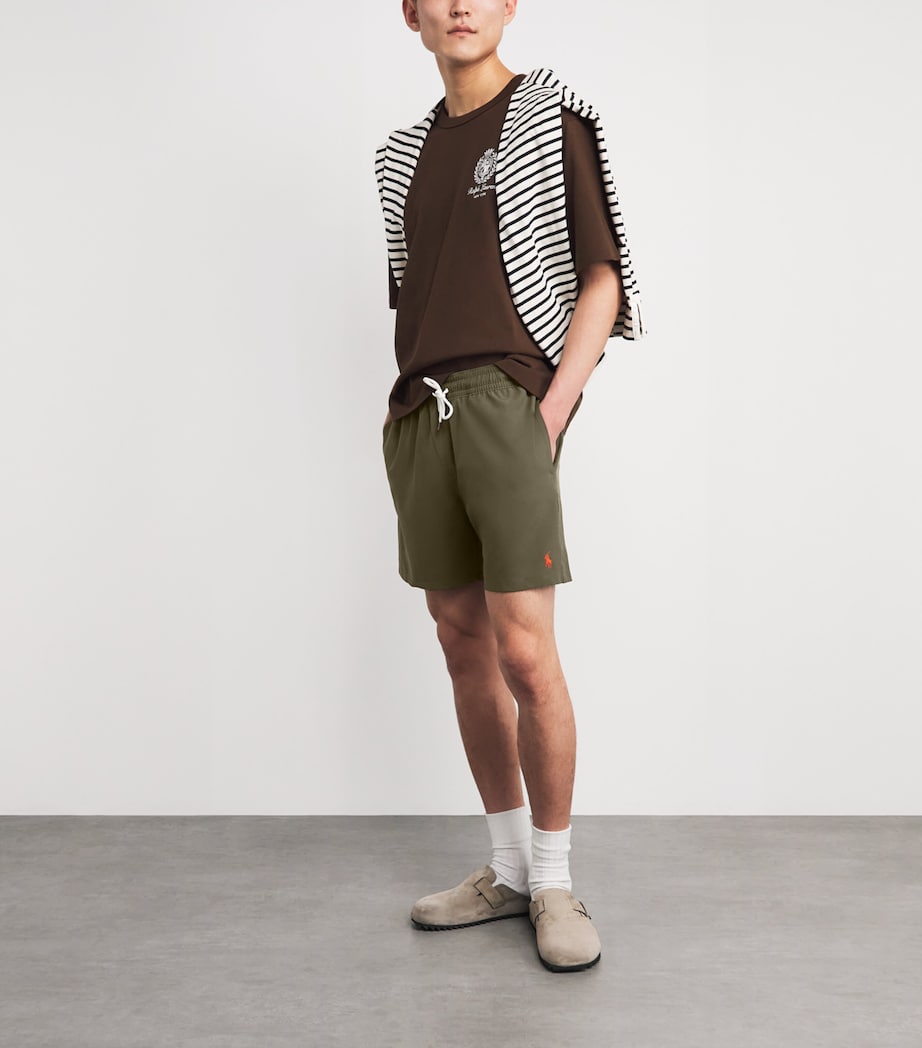 Polo Ralph Lauren Mens Traveller Swim Shorts Canopy Olive Image 2