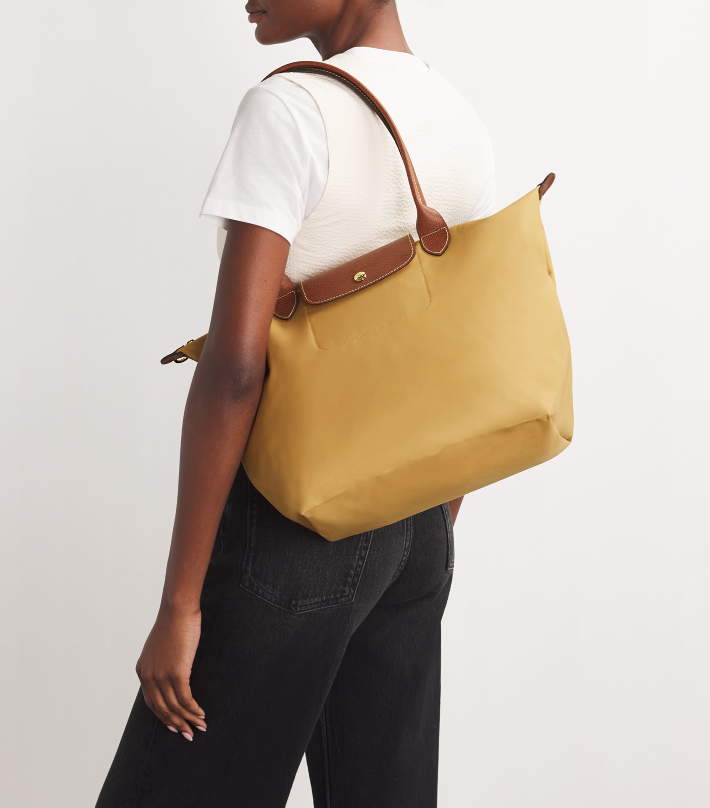 Large Le Pliage Original Tote Bag P86 BEIGE Image 5