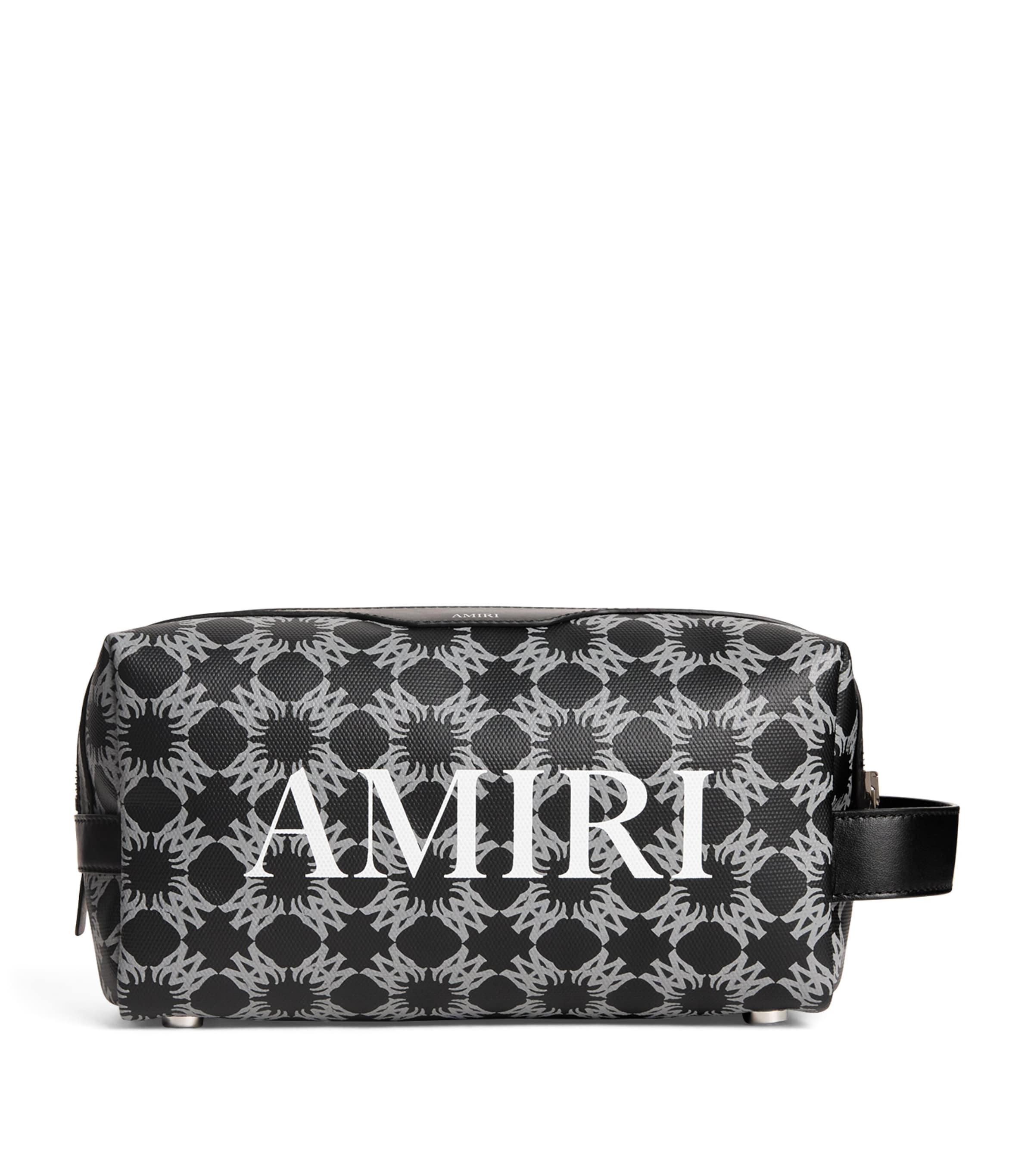 AMIRI Logo Print Wash Bag Black Image 1