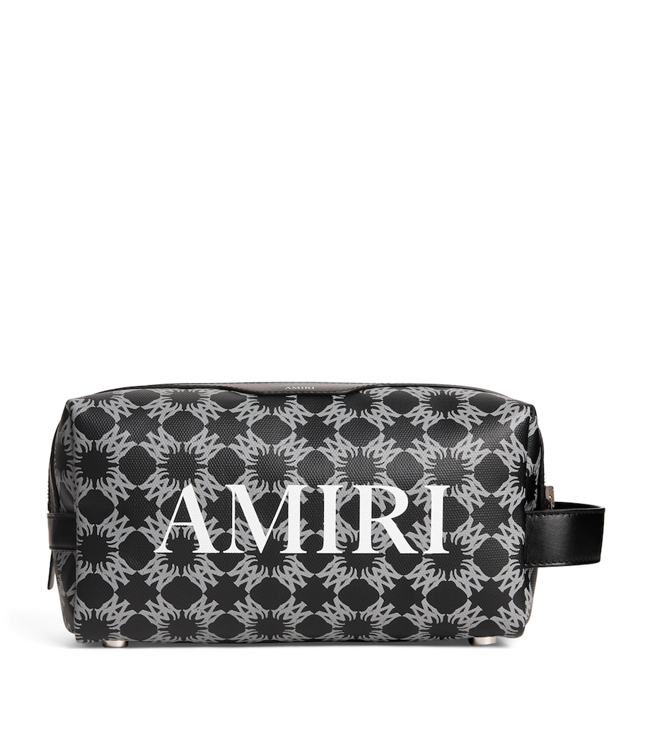 AMIRI Logo Print Wash Bag Black Image 1