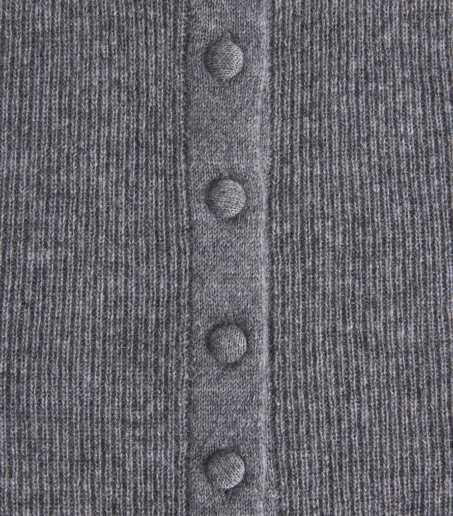 Citizens of Humanity Womens Wool-Cashmere Tabitha Cardigan Chrcl Hthr (dk Gry) Image 6