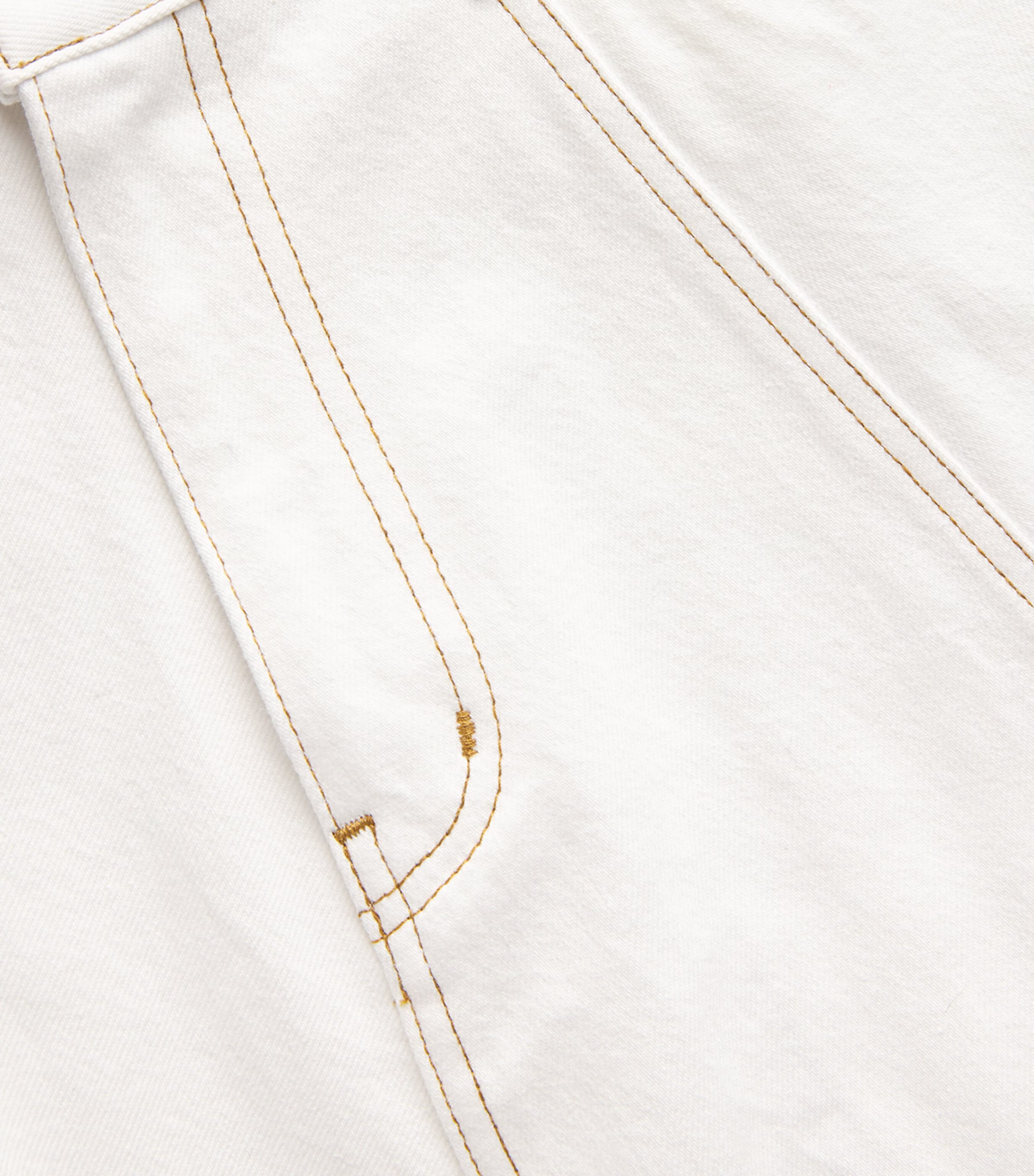 FRAME Womens x Carolina Herrera Denim Maxi Skirt White Image 3