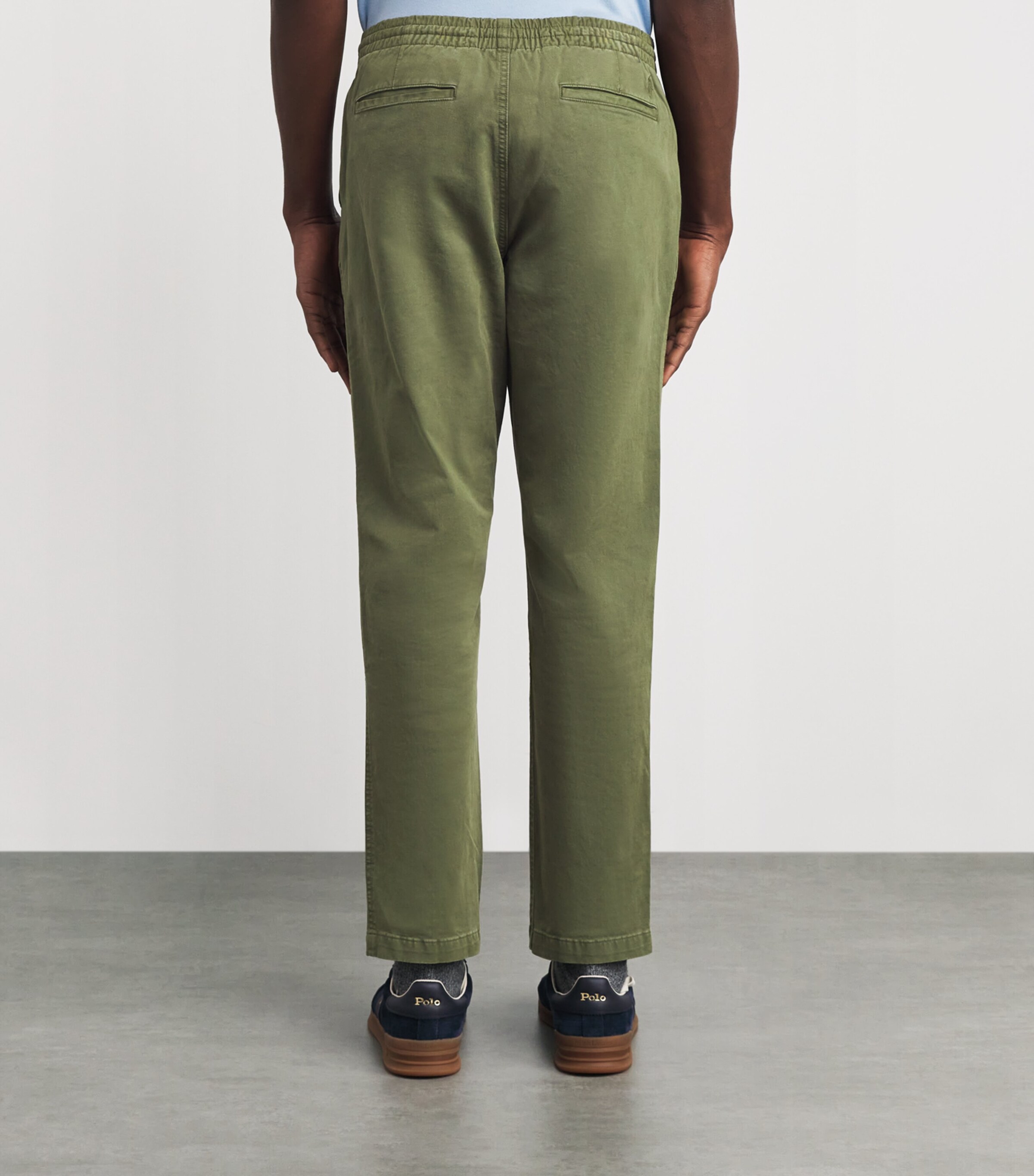 Stretch-Cotton Twill Prepster Trousers OLIVE Image 4