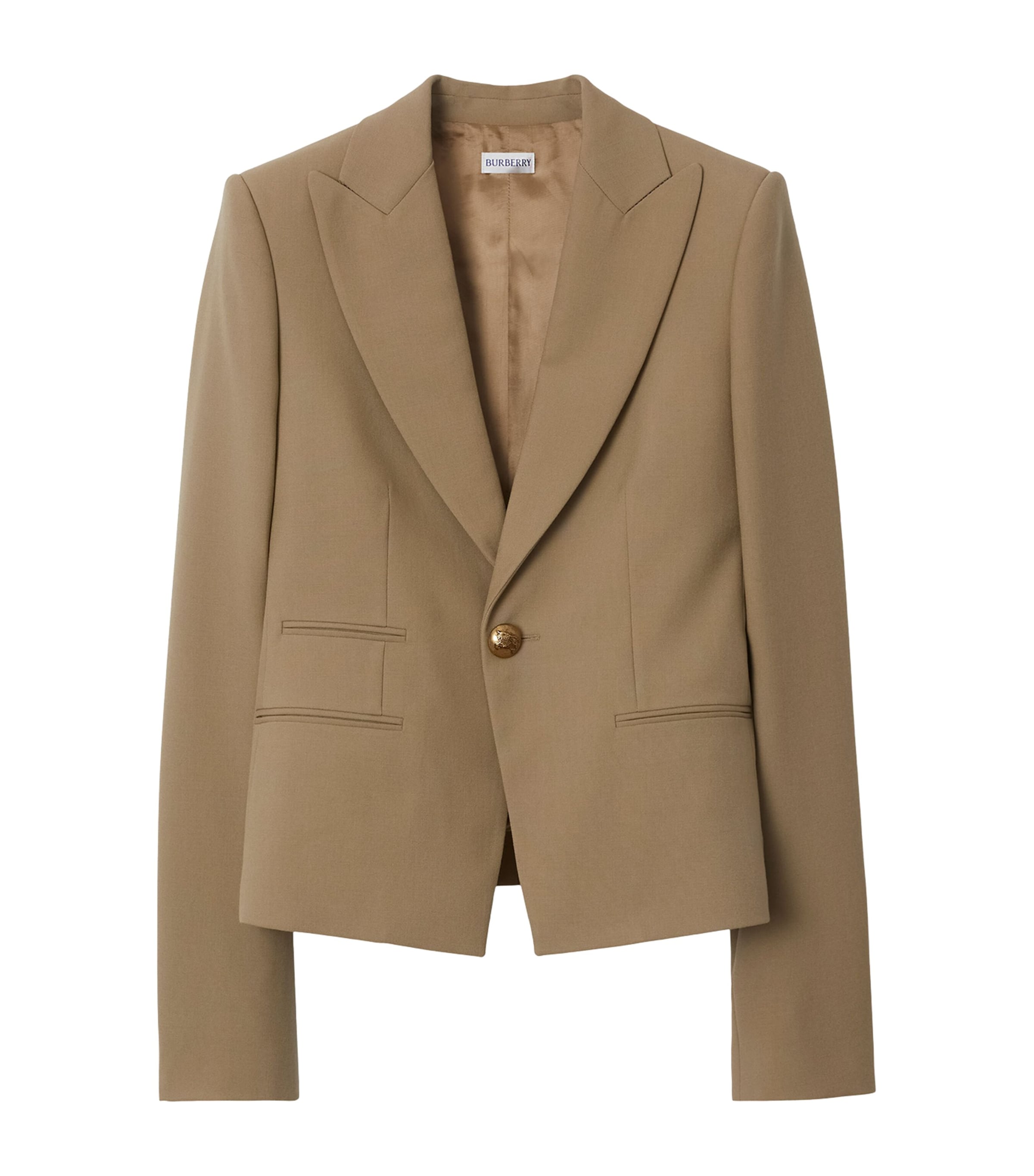 Burberry Wool Single-breasted Blazer In Animal Print