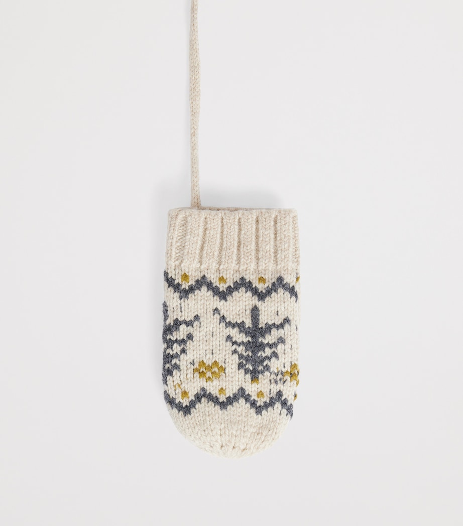 Bonpoint Wool-Cotton-Blend Mittens Ficelle Chine Image 2