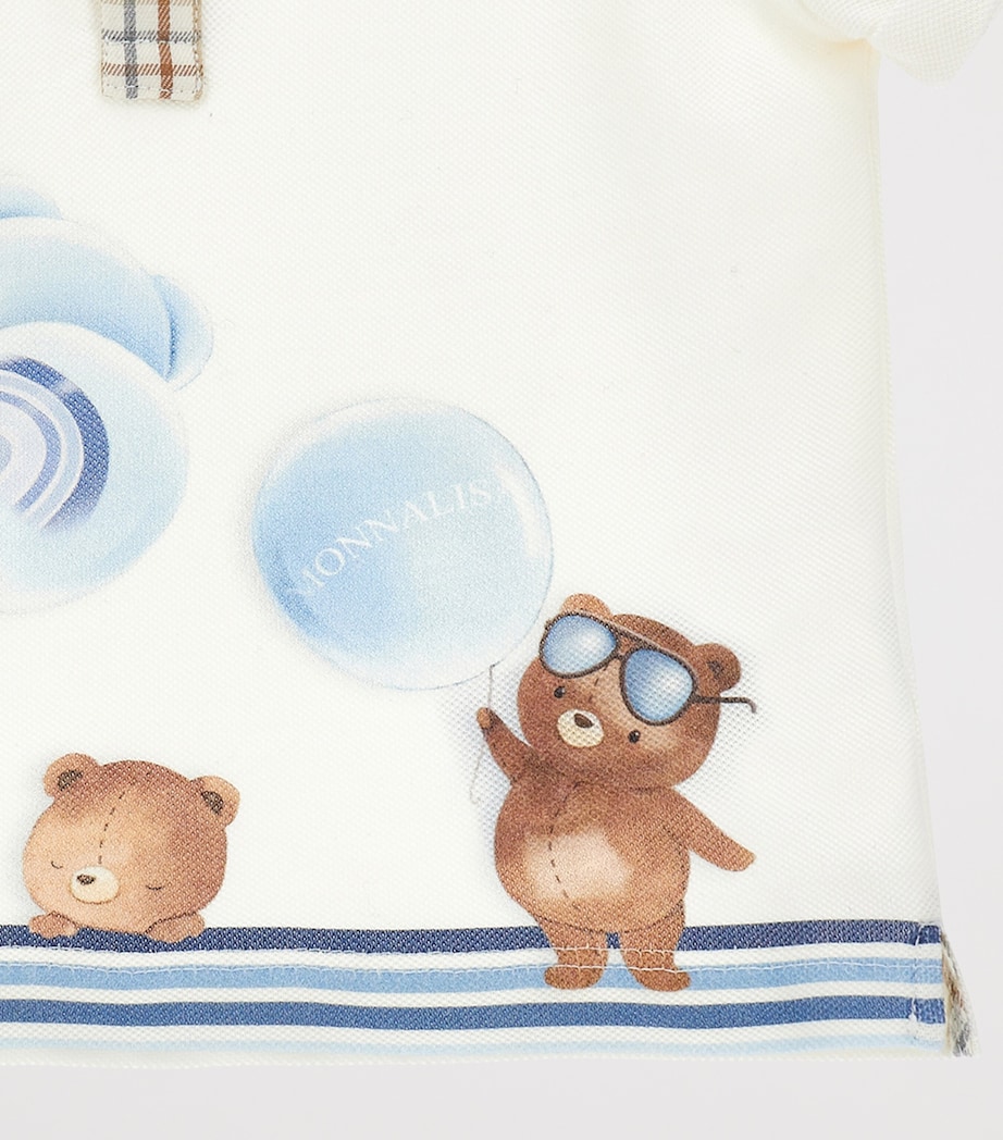 Cotton Printed Polo Shirt (6-24 Months) PANNA Image 3