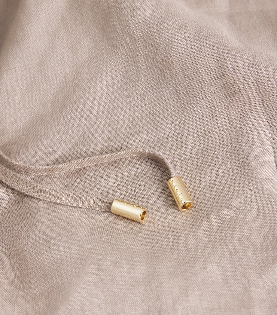 Linen Drawstring Zakynthos Shorts TAU-TAU/LINEN Image 6