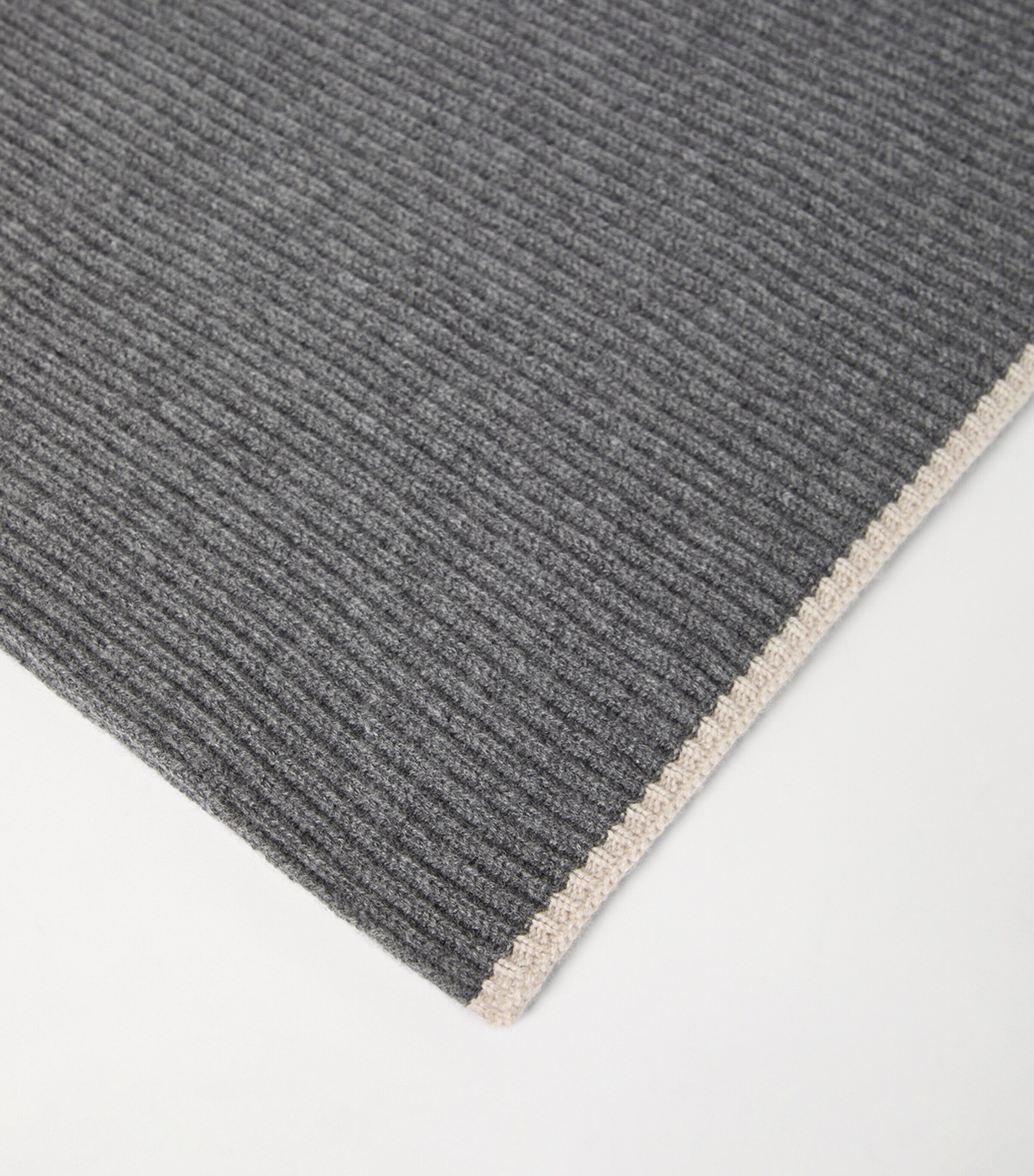 Cashmere English Rib Monili Scarf CGF16 Image 4