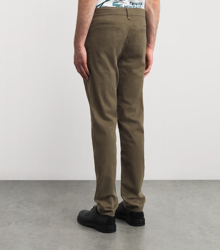 Stretch-Cotton Fit 2 Slim Chinos DKGRN Image 4