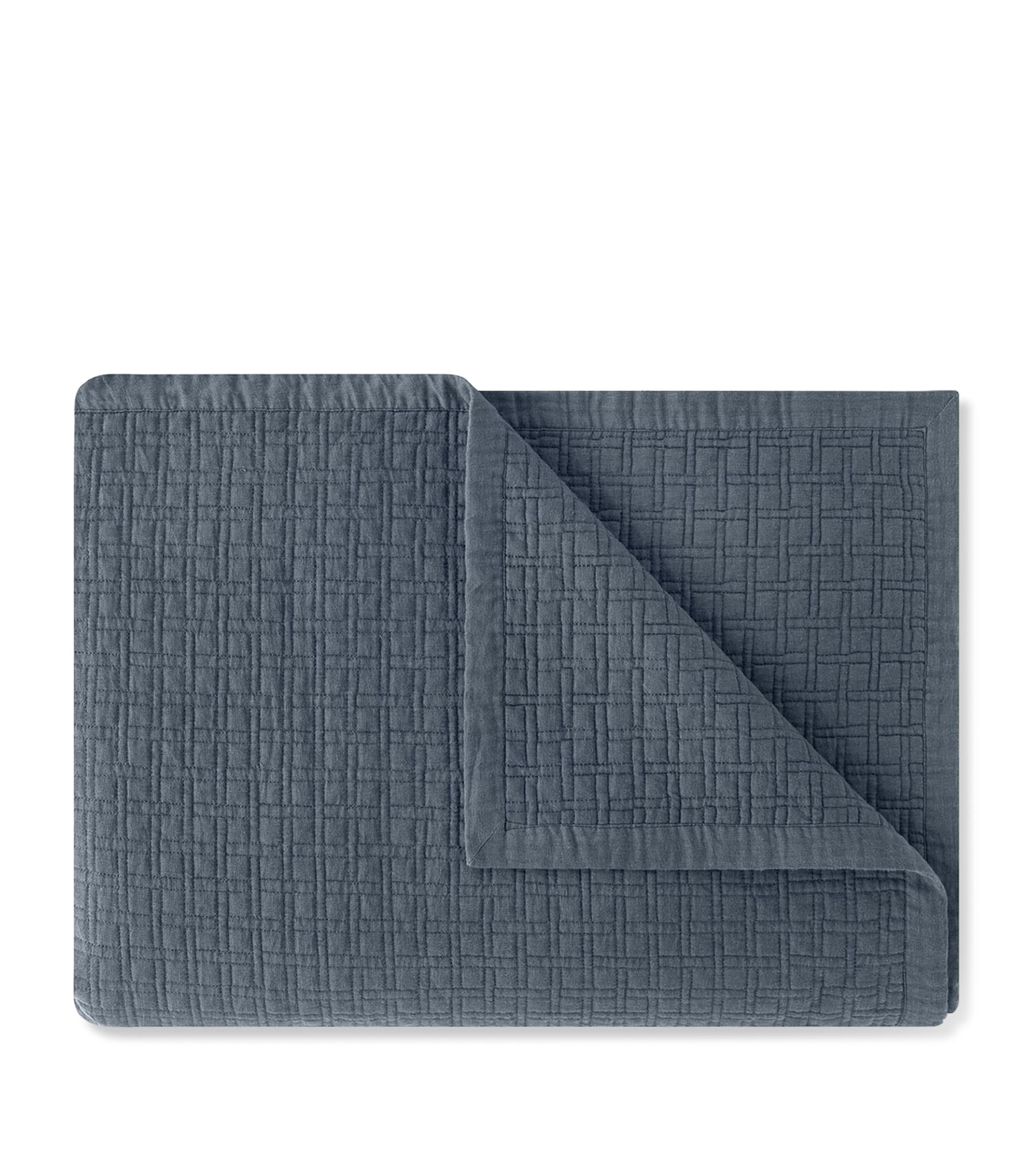 Amalia Linen Quilted Adorno Bedspread (290cm x 250cm) | Bedding | Bedspreads & Bed Throws | Designers | Amalia