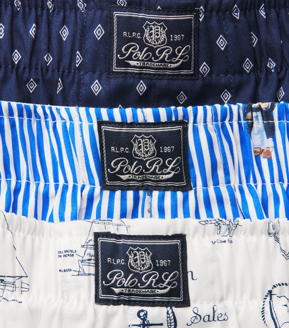 Polo Ralph Lauren Mens Cotton Classic Boxer Shorts (Pack of 3) Nvy Geo/seawd/blu St Image 5