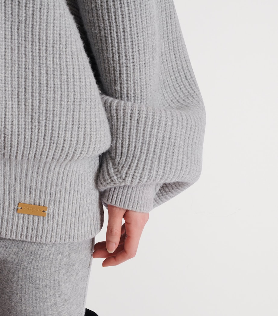 Wool High-Neck Sweater 9UB GRIS CHIN Image 8