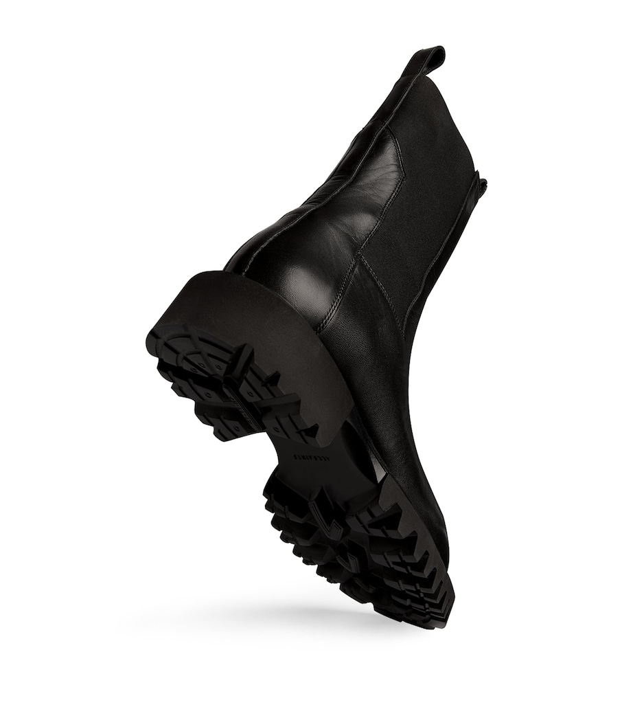 AllSaints Leather Hallie Boots Black Image 6