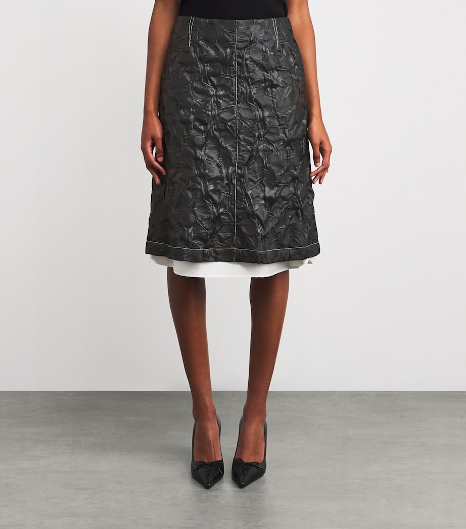 Vionna Midi Skirt BLACK Image 3