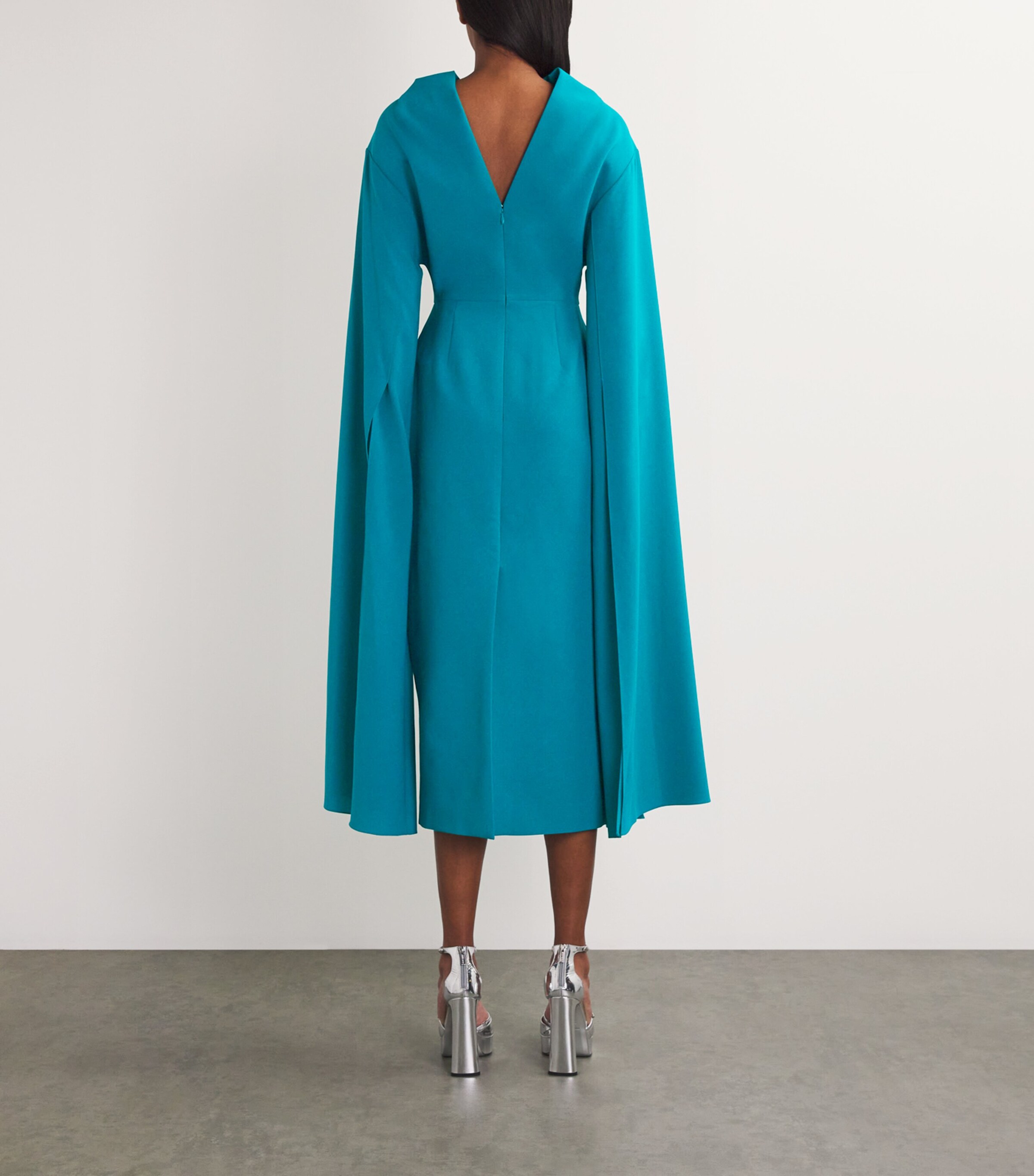womens silk midi dress Women's Silk Dress | Tie-Dye Wrap Slip Maxi Dress | Anna Kosturova