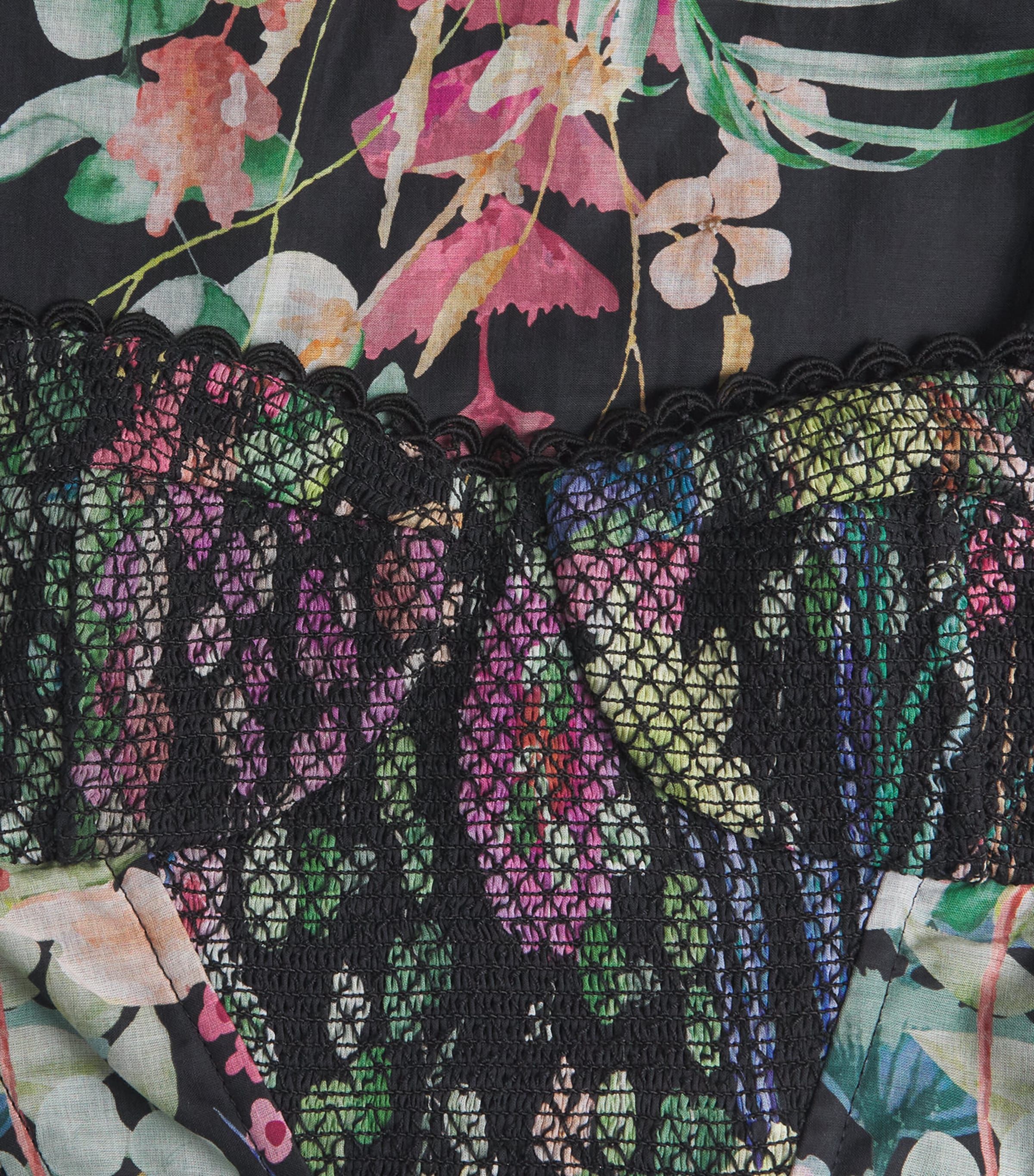 Cotton-Blend Illyr Midi Dress BLACK LAGOON Image 5