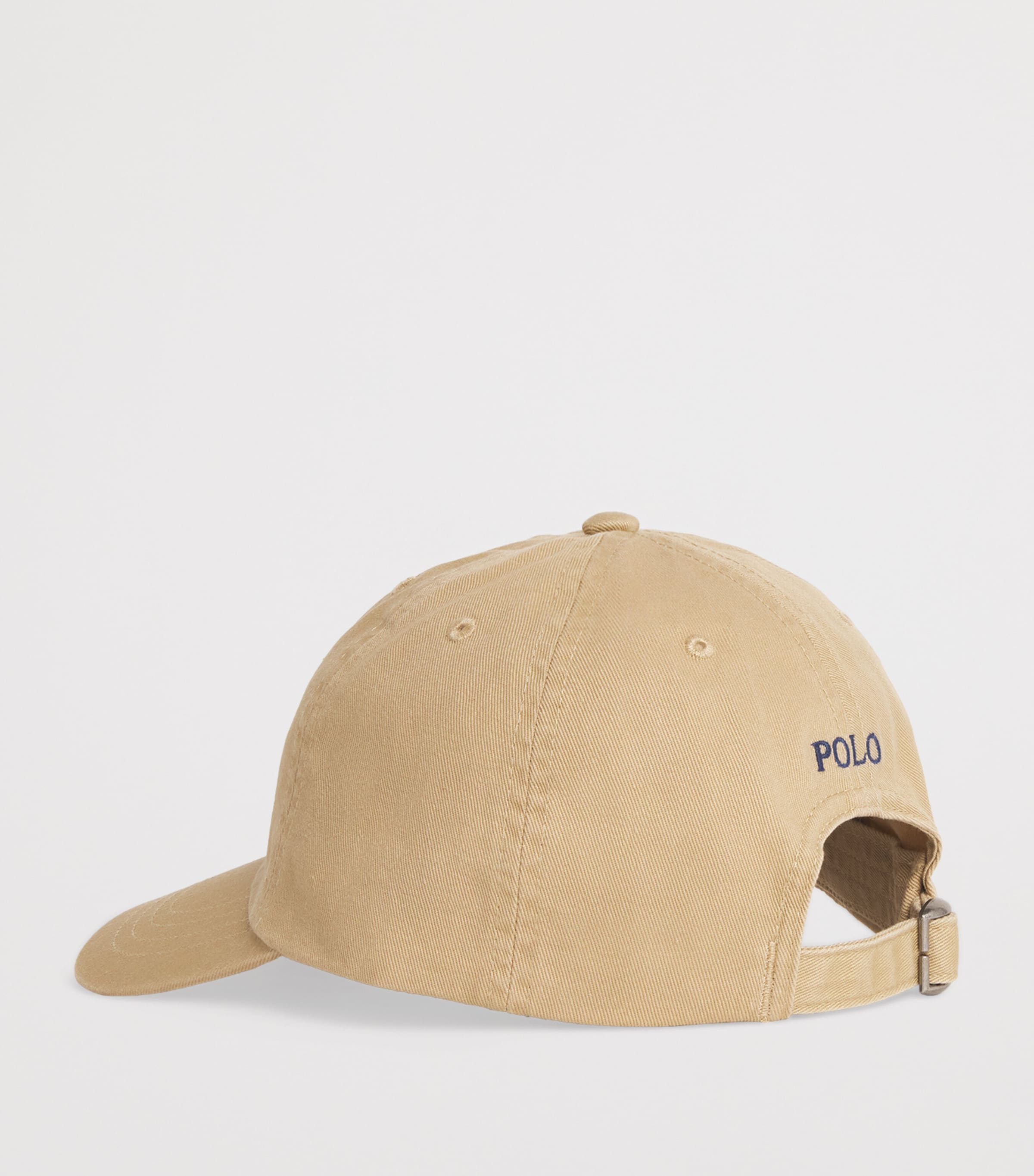 Cotton Polo Pony Baseball Cap CLASSIC KHAKI Image 3