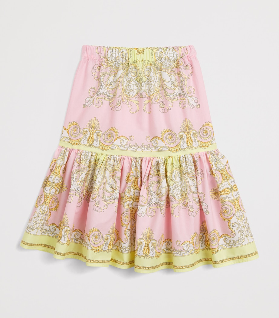 Cotton Barocco Skirt (6-14 Years) 5Y590 YELL+RSE QRTZ Image 2
