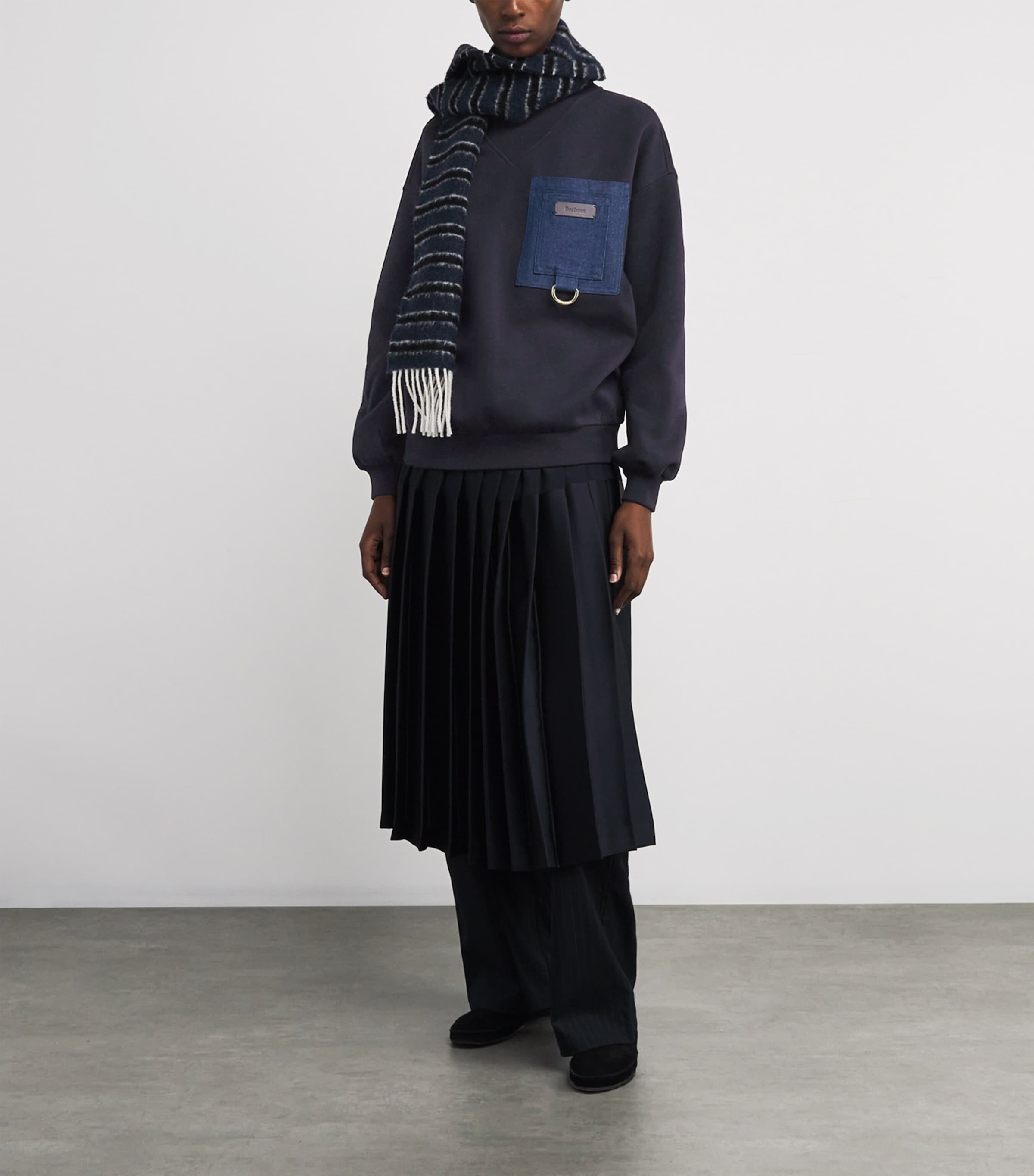 Cotton-Blend Saima Sweatshirt DARK NAVY Image 2