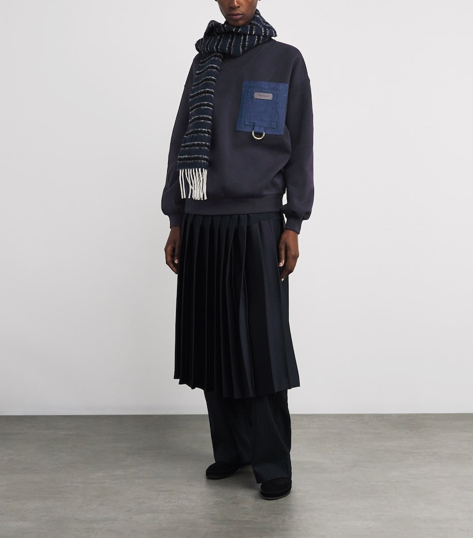 Cotton-Blend Saima Sweatshirt DARK NAVY Image 2