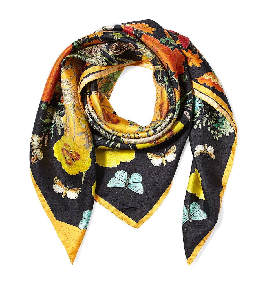 Silk Botanical Scarf MULTI Image 3
