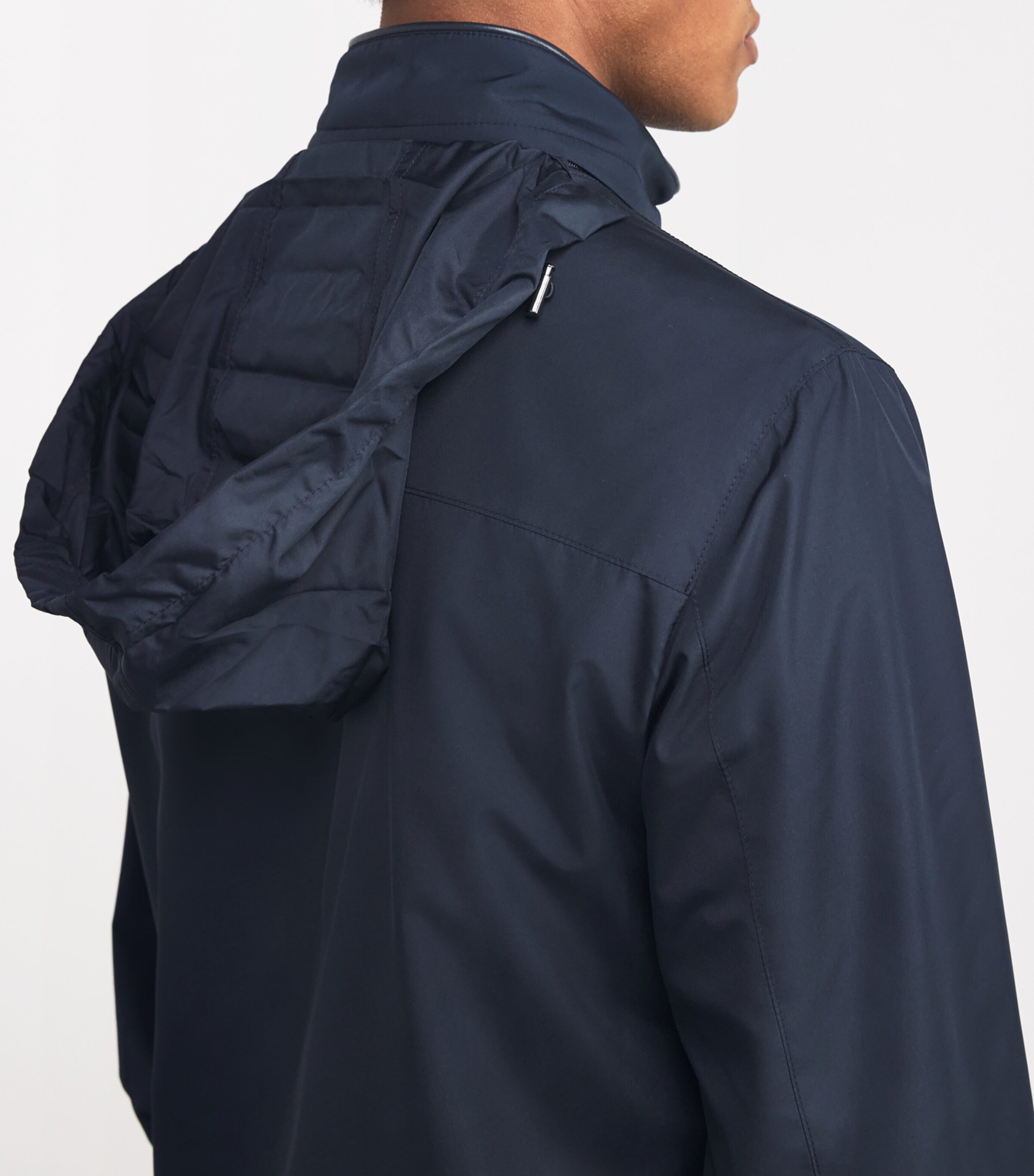 Reversible Zip-Up Jacket 001 NAVY BLUE Image 7
