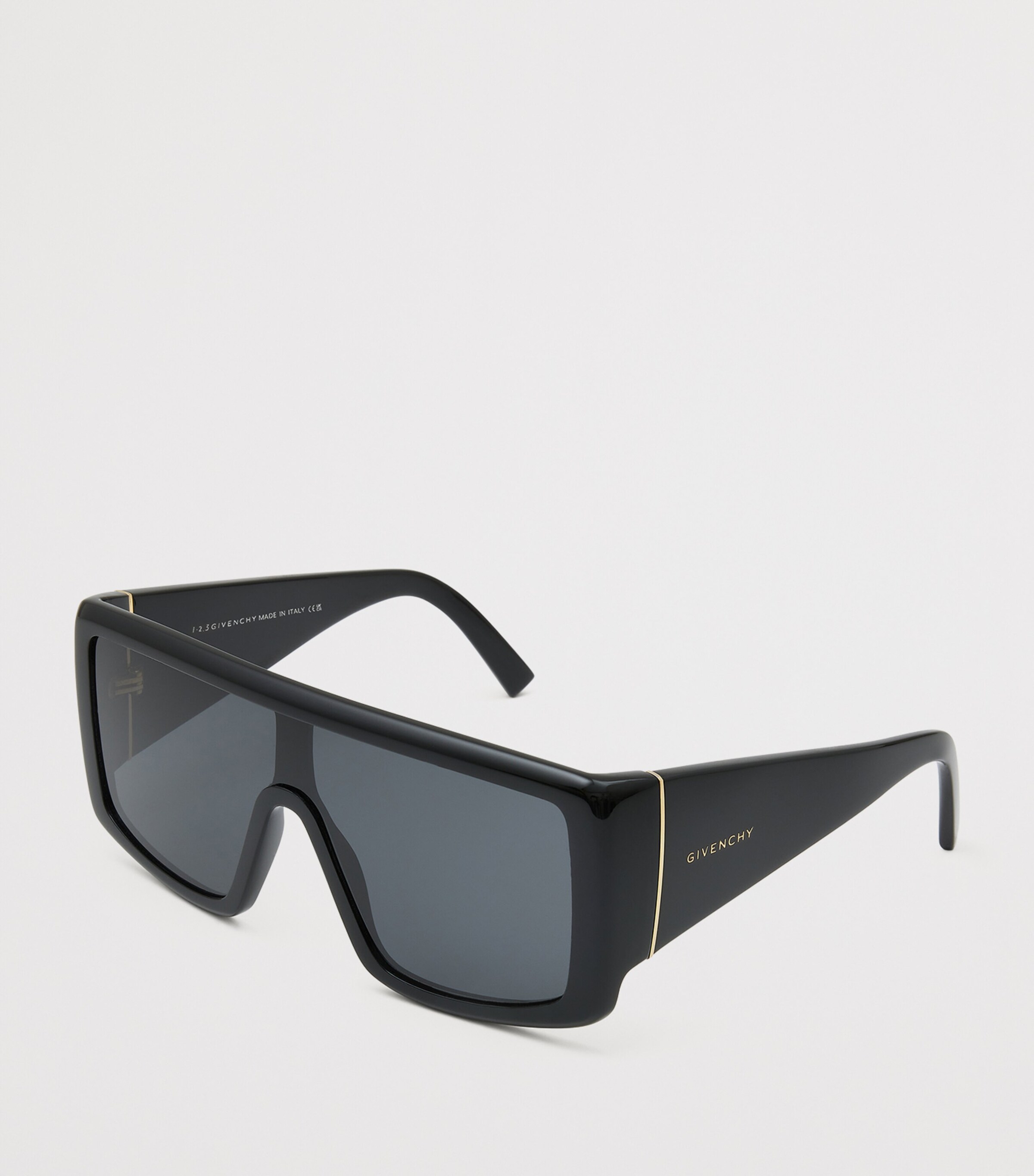 Acetate Square Sunglasses BLACK Image 3