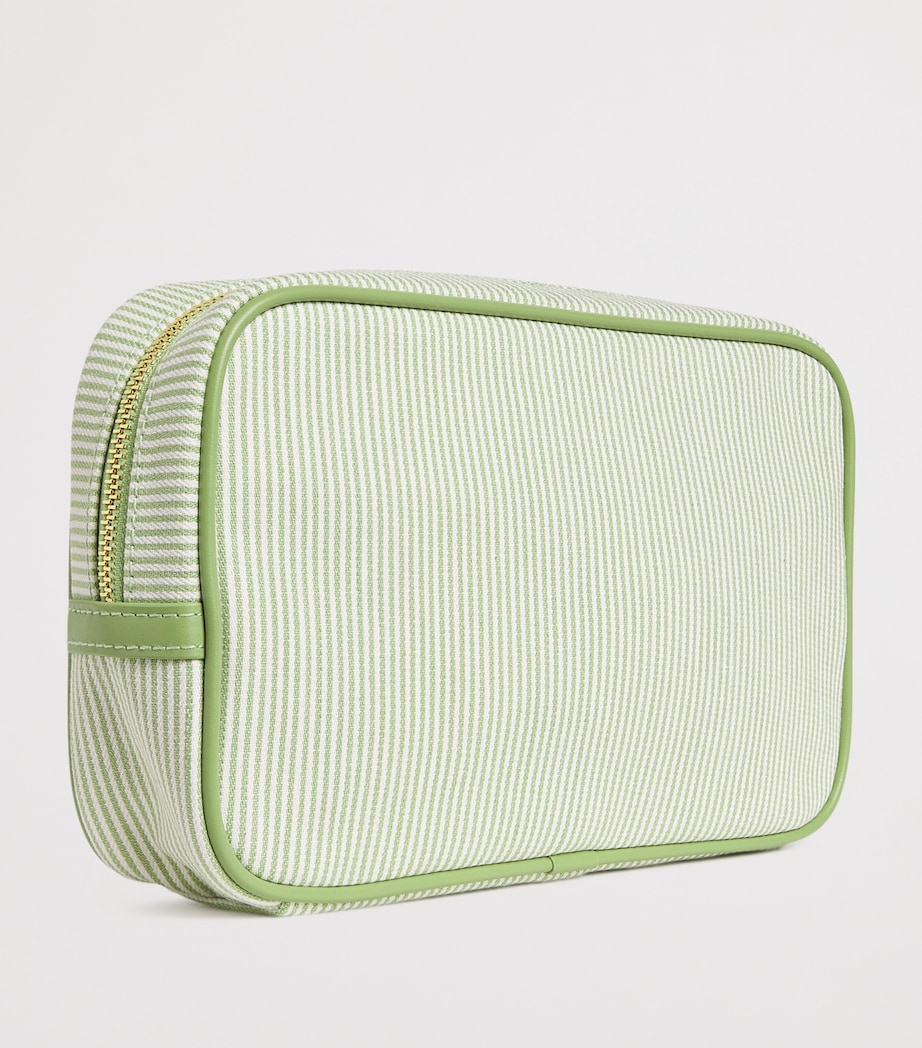 Stripe Embroidered Nursery Pouch PALE GREEN Image 2