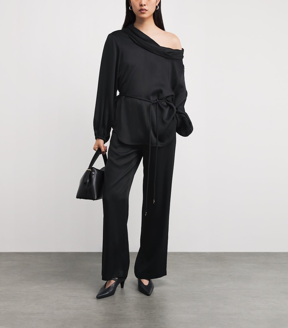 Satin Soraya Top 001 BLACK Image 2