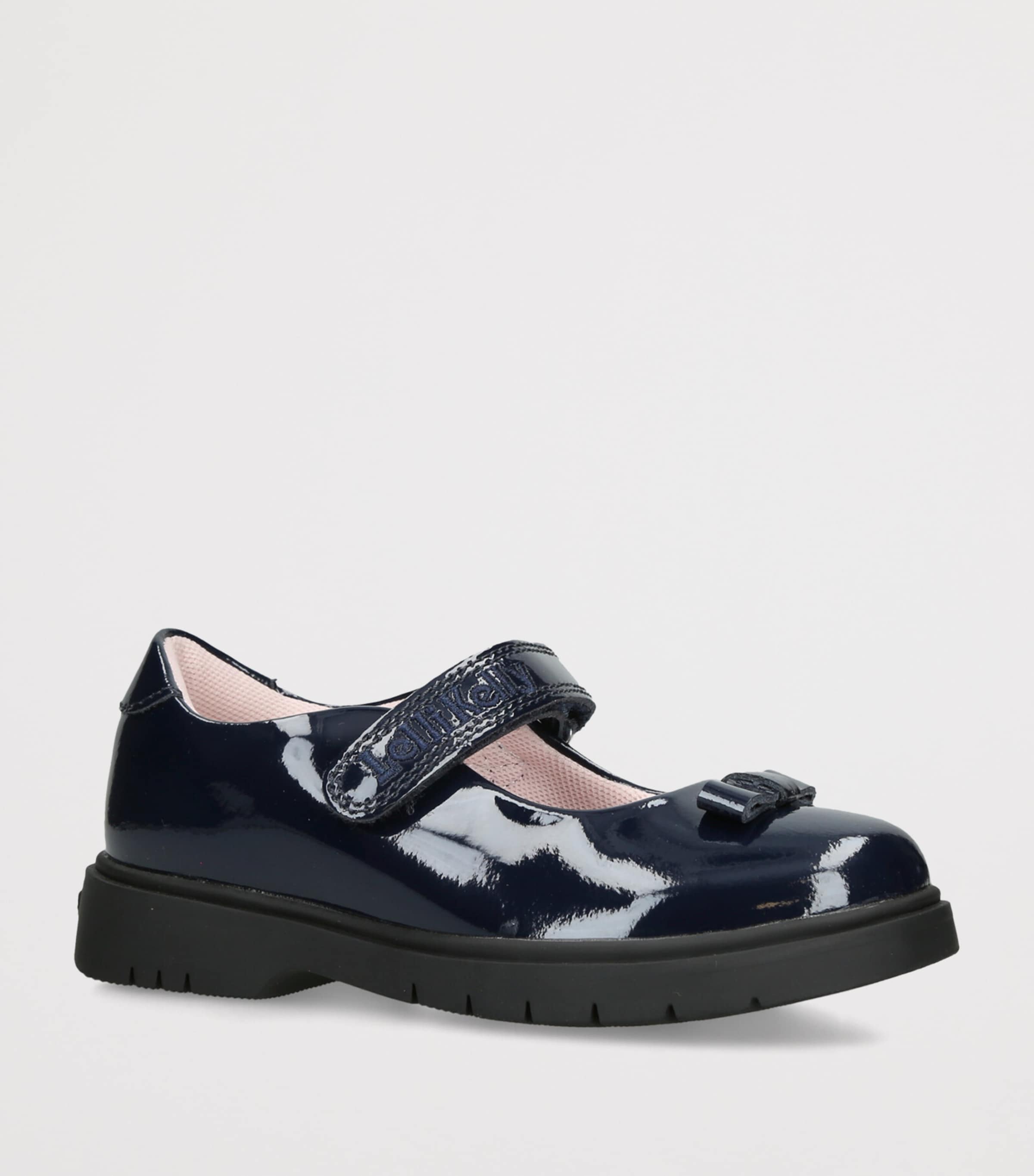 Lelli Kelly Patent Leather Jolie School Shoes Navy Image 2