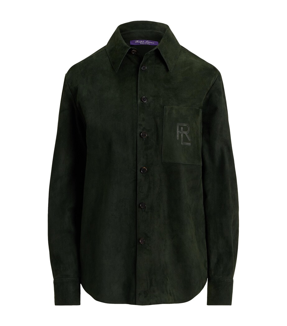 Lamb Suede Shirt DARK RACING GREEN Image 1