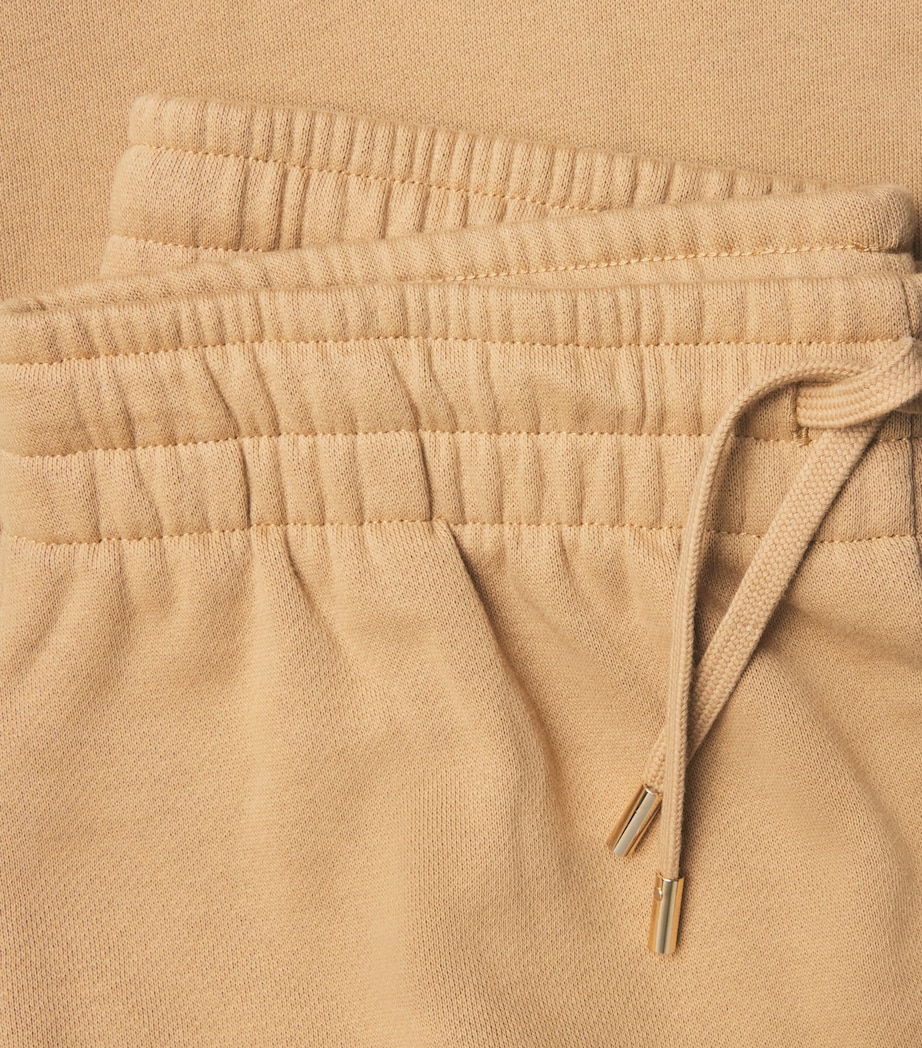 Harrods Womens Cotton Jersey Wide-Leg Sweatpants Camel Image 6