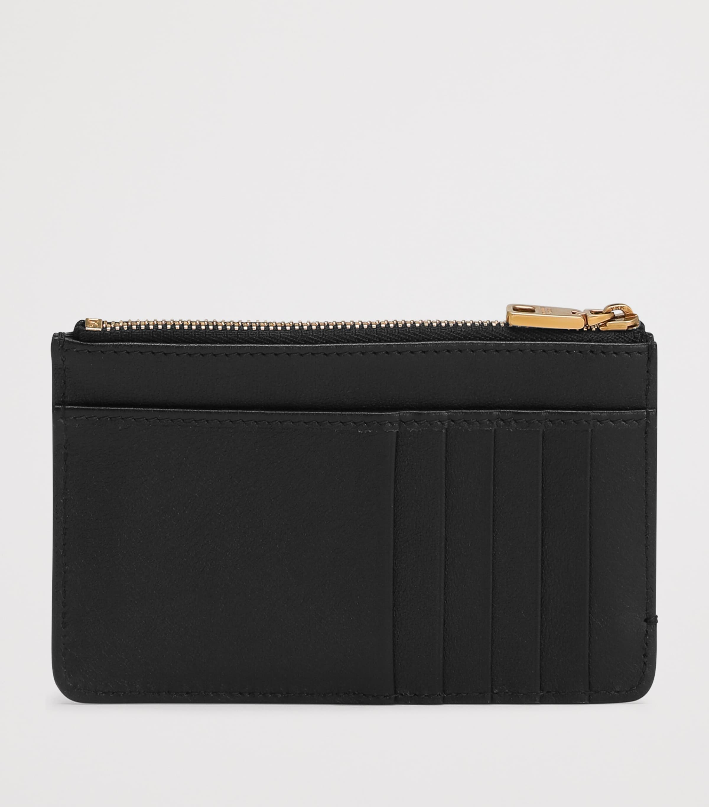 Calfskin Logo Card Holder 80999-BLACK Image 2