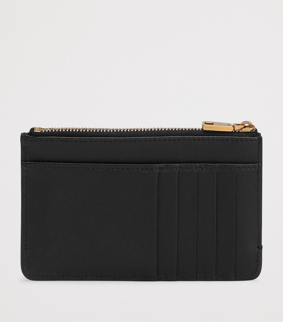 Calfskin Logo Card Holder 80999-BLACK Image 2