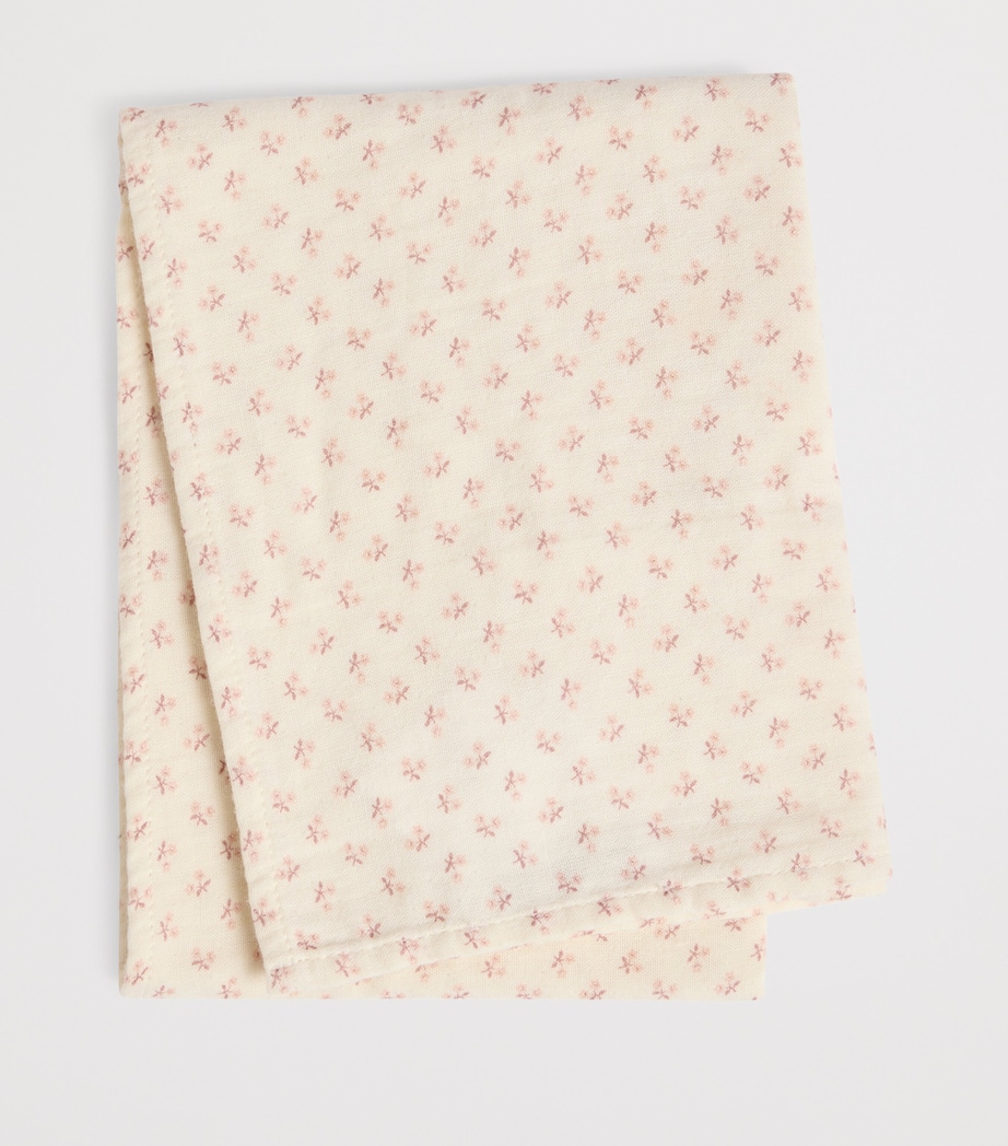 Set of 2 Doudou Swaddle Blankets (60cm x 60cm) FL BORDEAUX Image 2