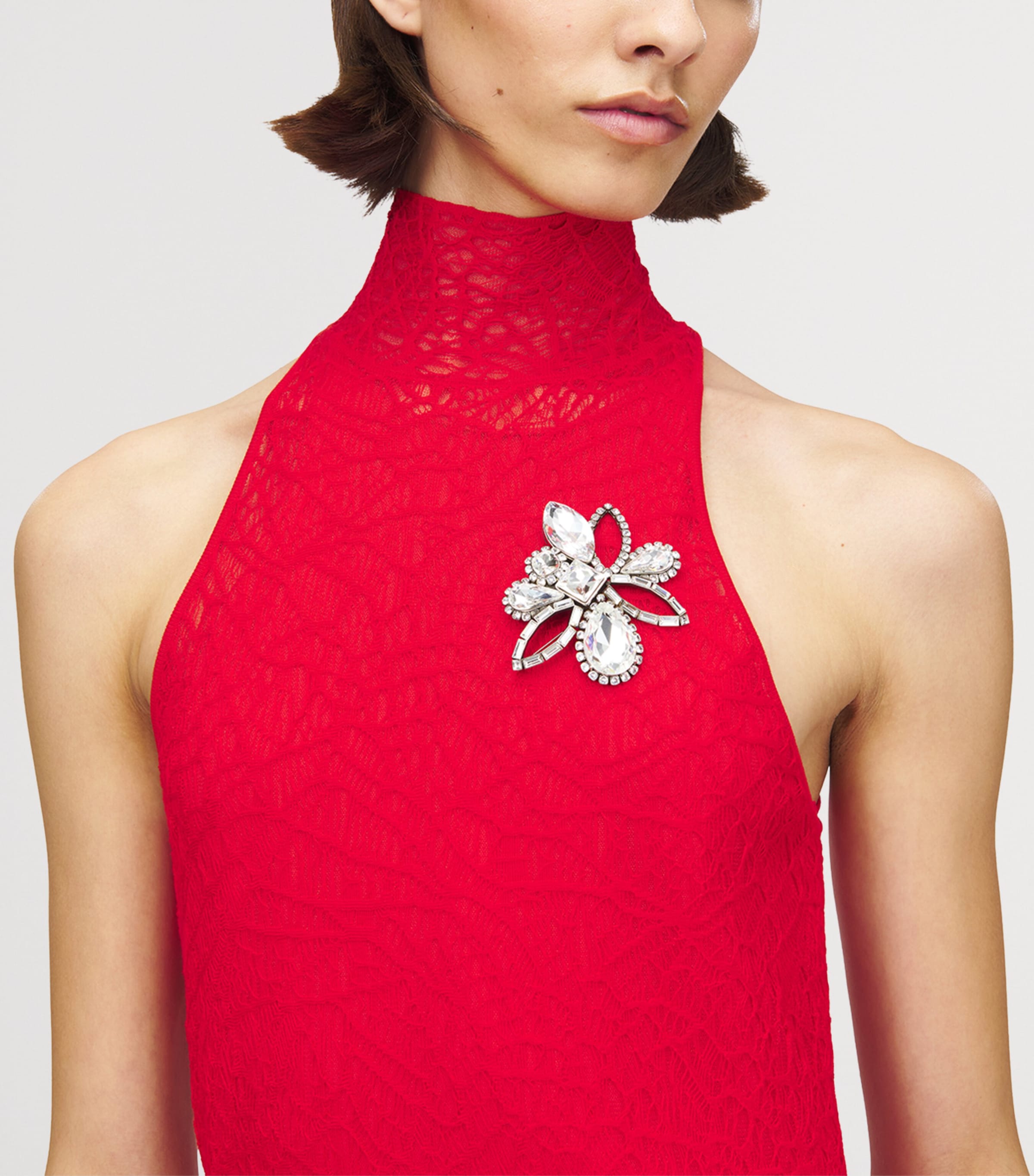 McQueen Embellished Chandelier Brooch Image 3
