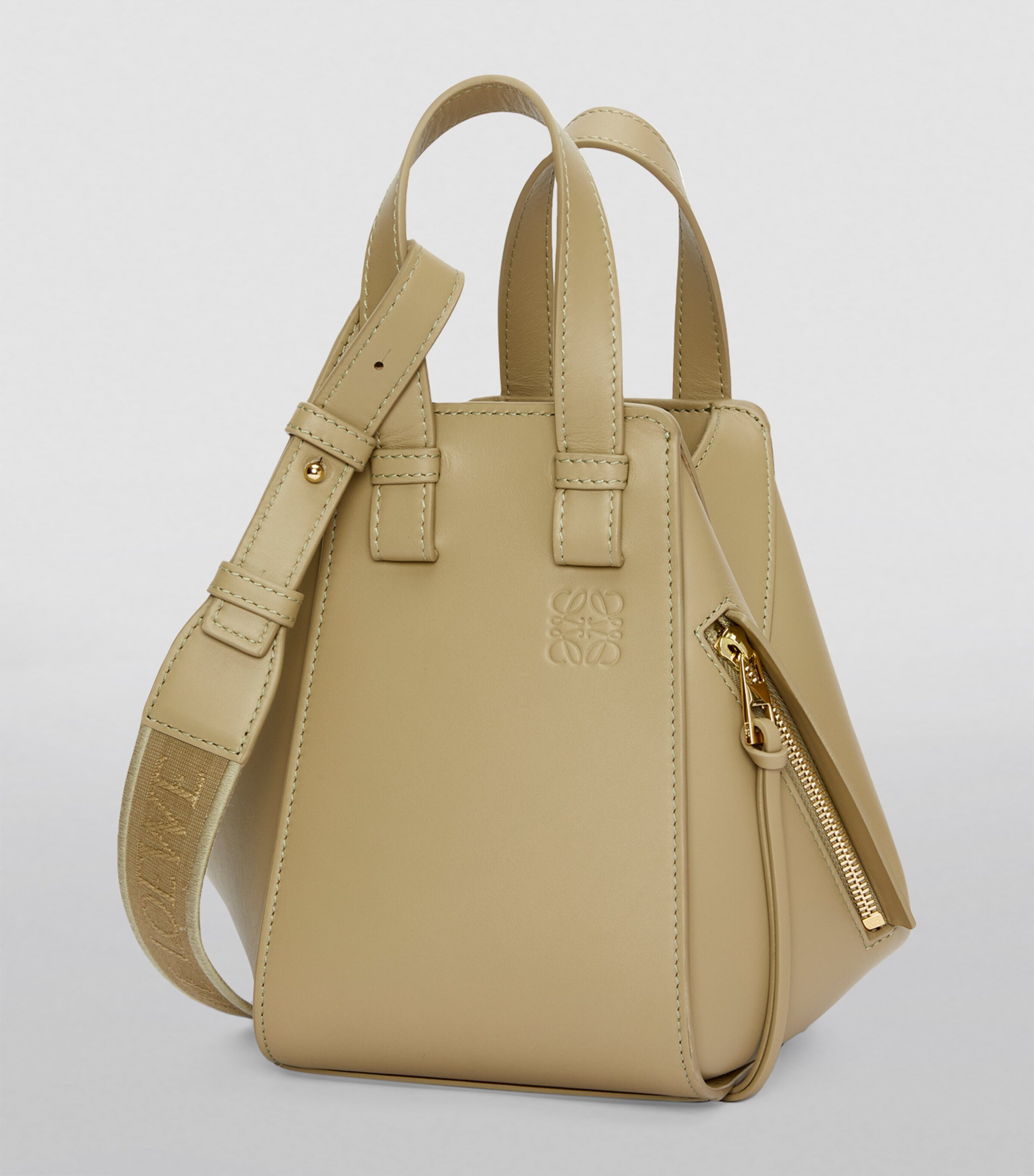 Compact Hammock Top-Handle Bag CLAY GREEN Image 2