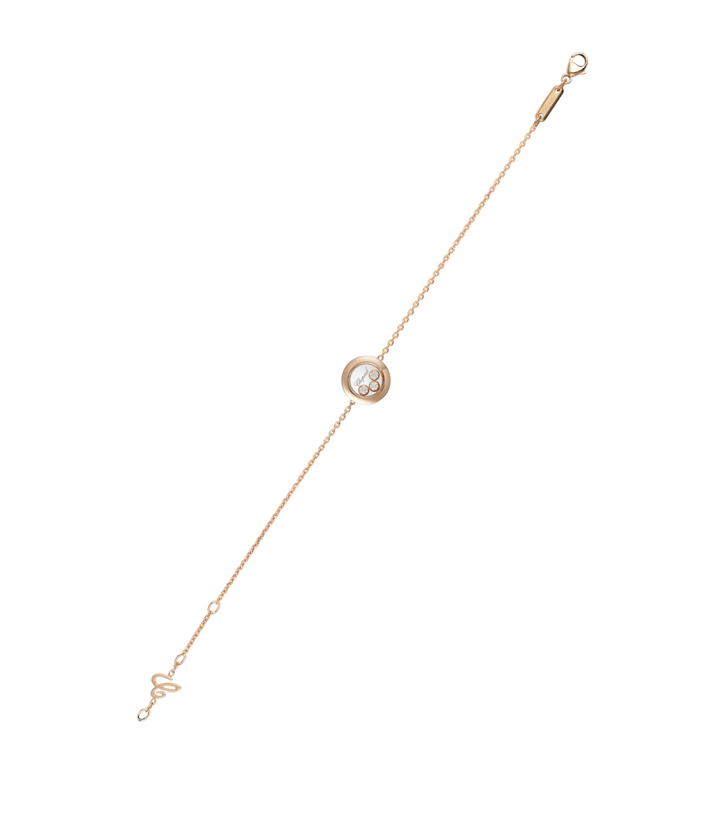 Rose Gold and Diamond Happy Diamonds Icons Bracelet 18K ROSE GOLD Image 3